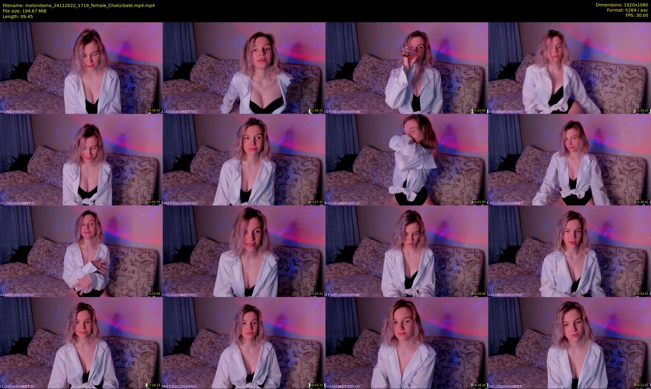 melondama — 10 minute Chaturbate female cam show recording, 1080p, Nov 24, 2022