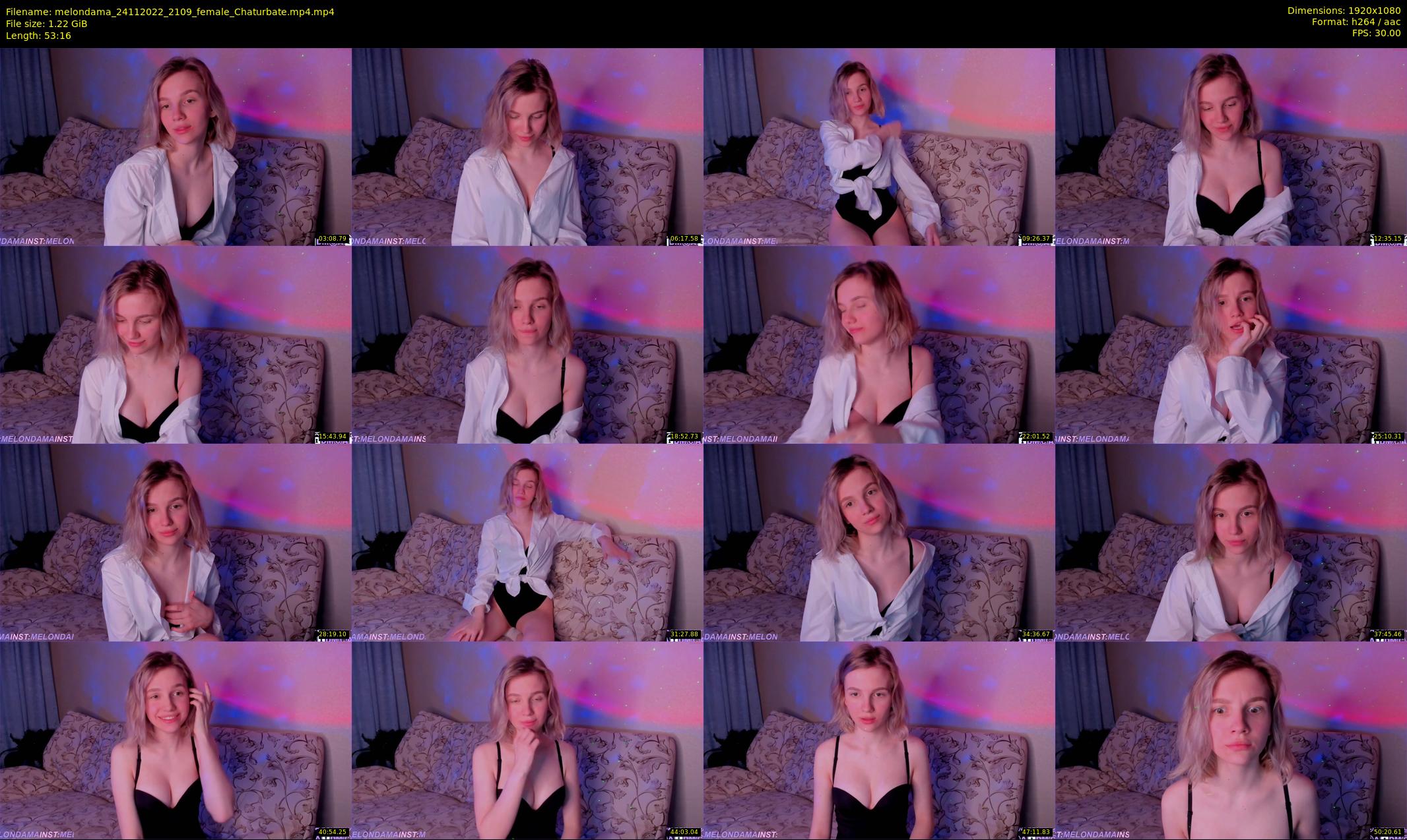 melondama — 54 minute Chaturbate female cam show recording, 1080p, Nov 24, 2022