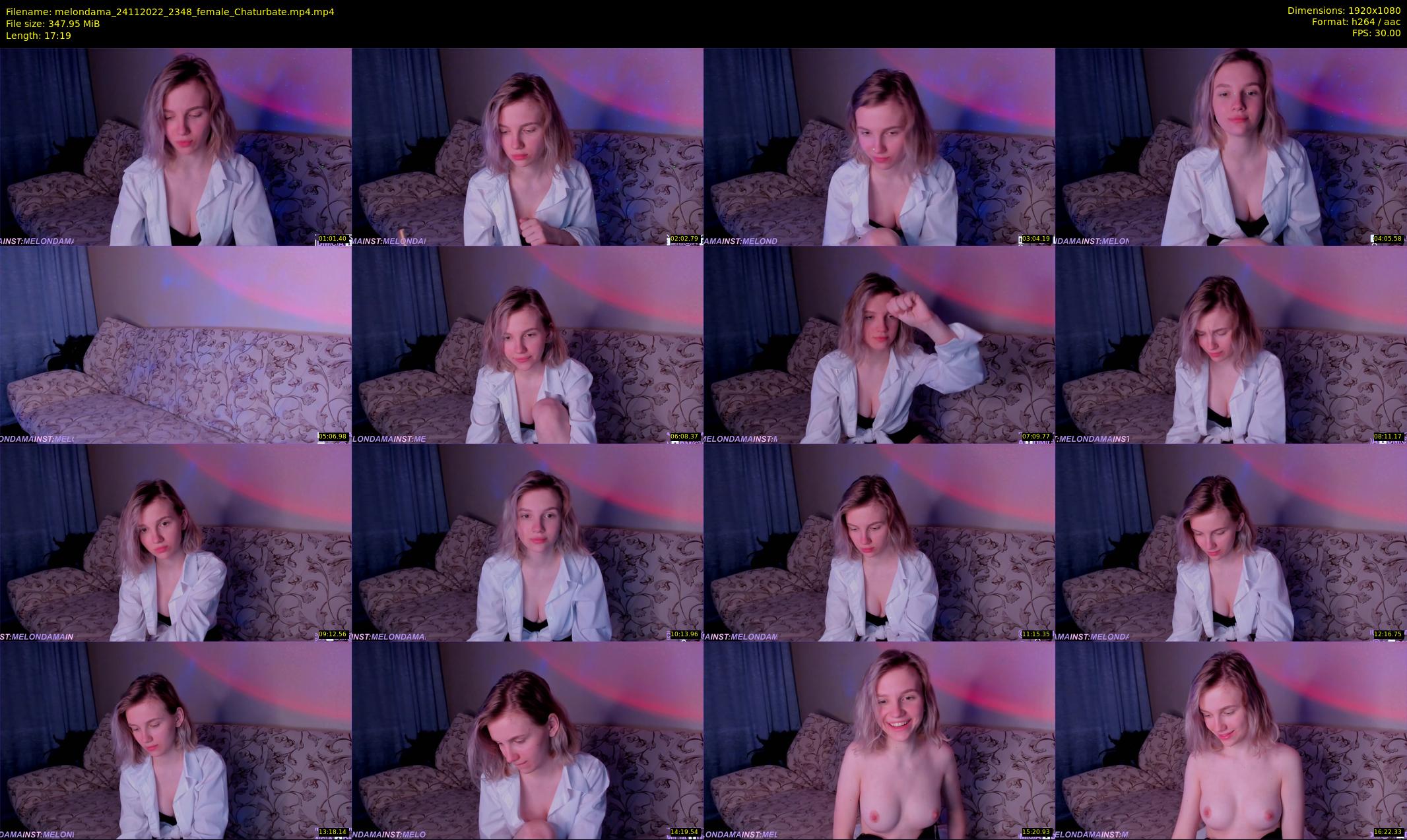 melondama — 18 minute Chaturbate female cam show recording, 1080p, Nov 24, 2022
