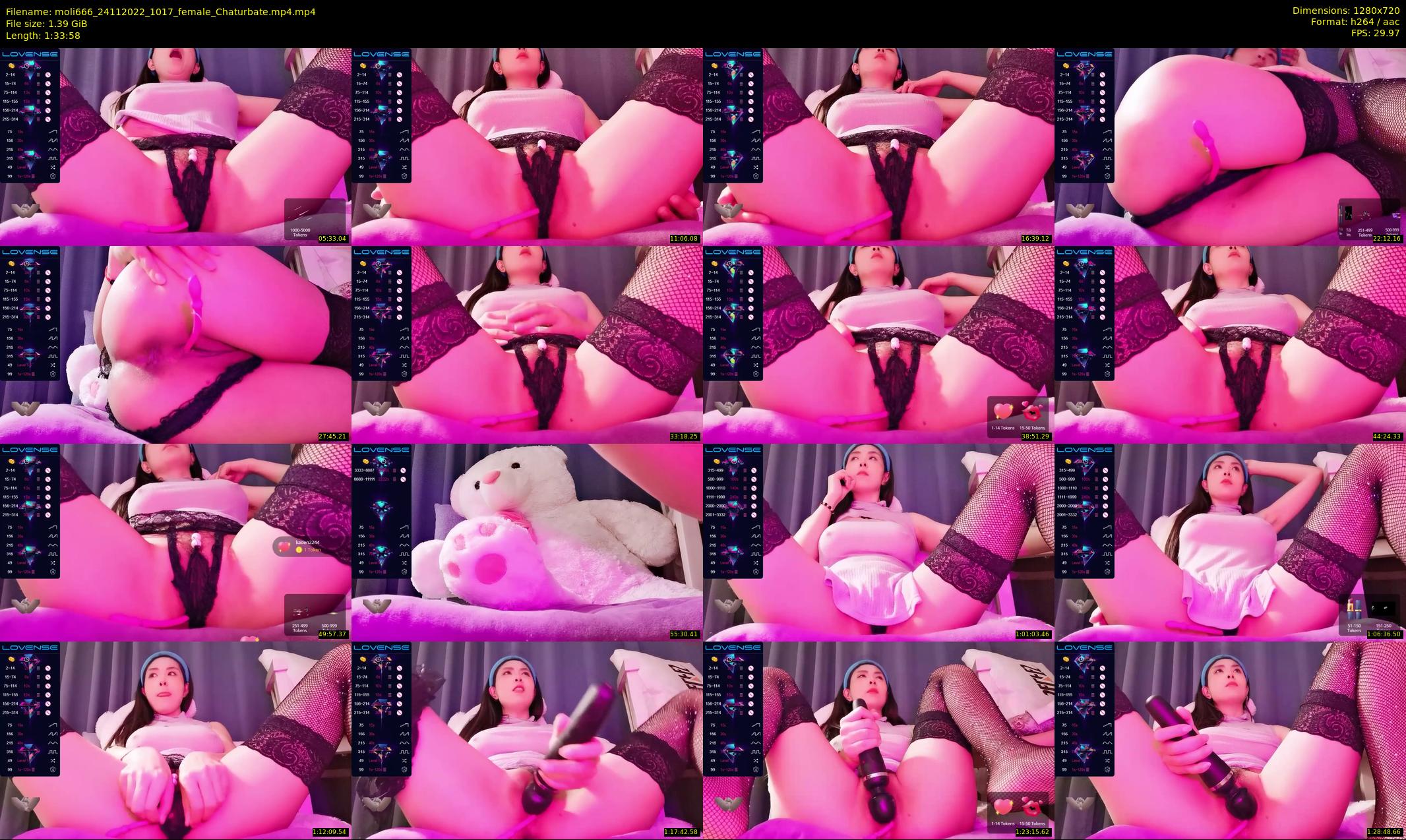 moli666 — 94 minute Chaturbate female cam show recording, 720p, Nov 24, 2022