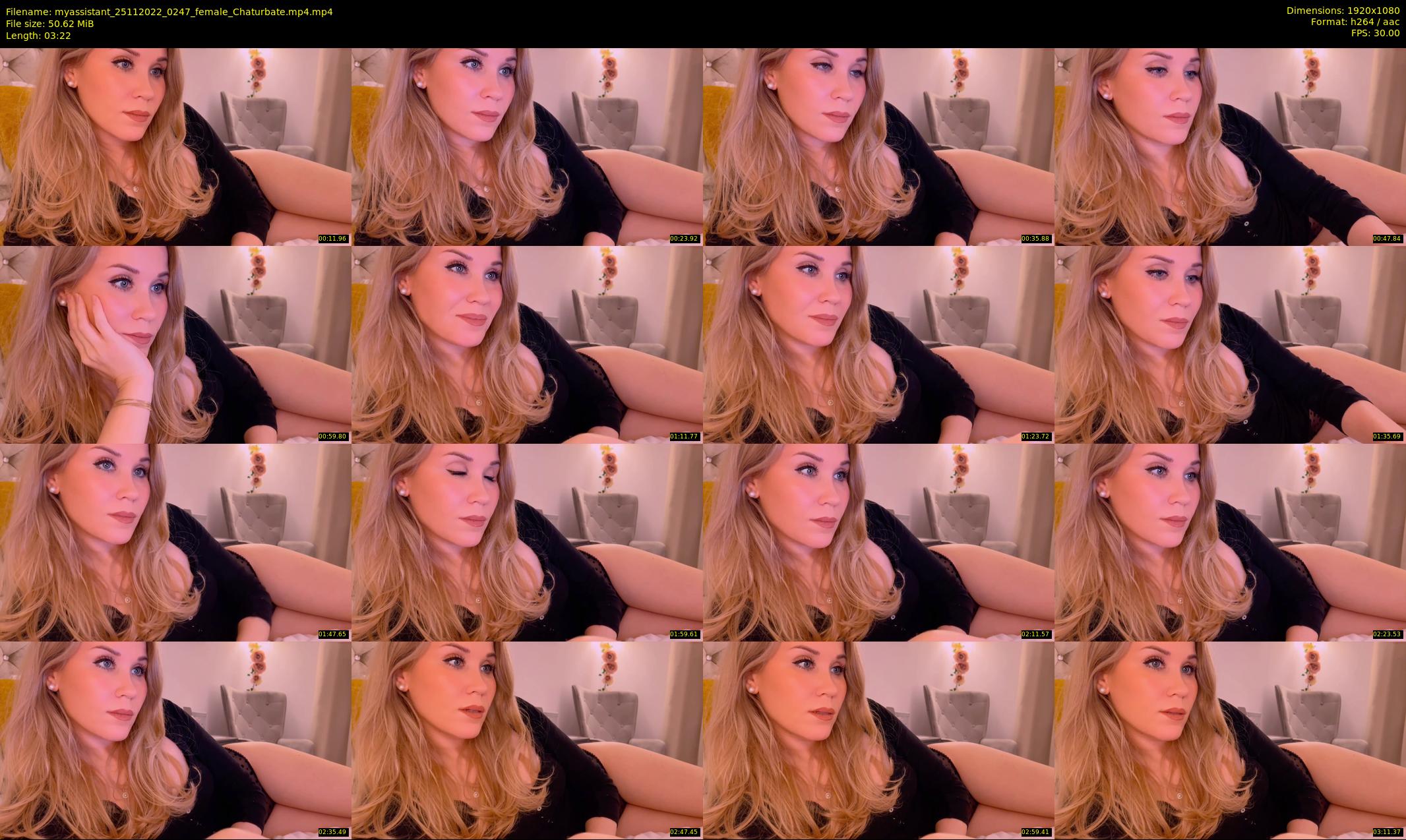 myassistant — 4 minute Chaturbate female cam show recording, 1080p, Nov 25, 2022