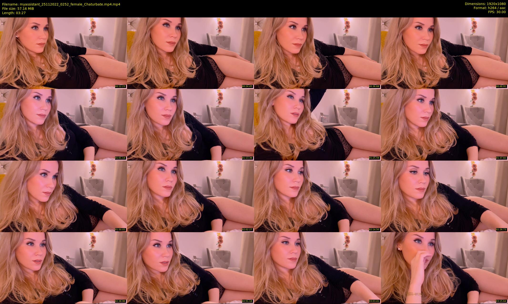 myassistant — 4 minute Chaturbate female cam show recording, 1080p, Nov 25, 2022