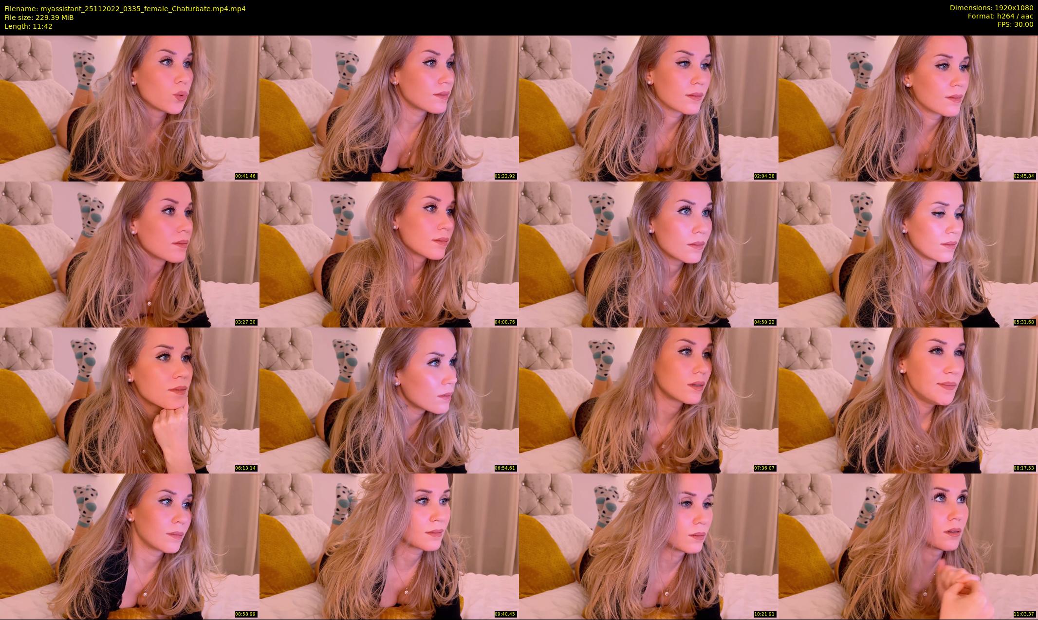 myassistant — 12 minute Chaturbate female cam show recording, 1080p, Nov 25, 2022