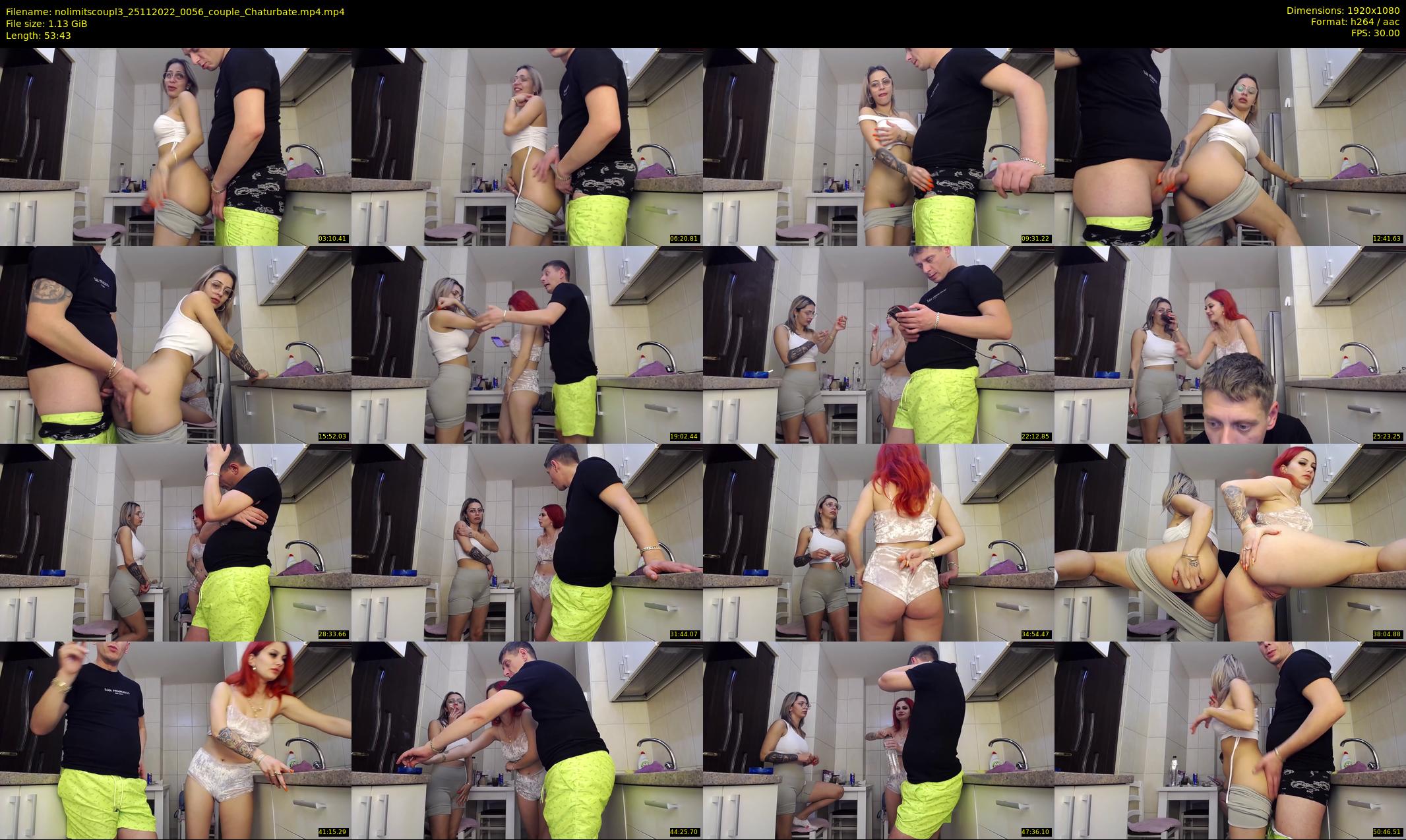 nolimitscoupl3 — 54 minute Chaturbate couple cam show recording, 1080p, Nov 25, 2022