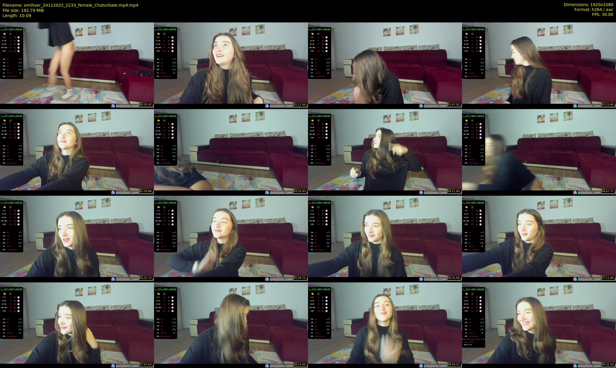 omiliver — 11 minute Chaturbate female cam show recording, 1080p, Nov 24, 2022