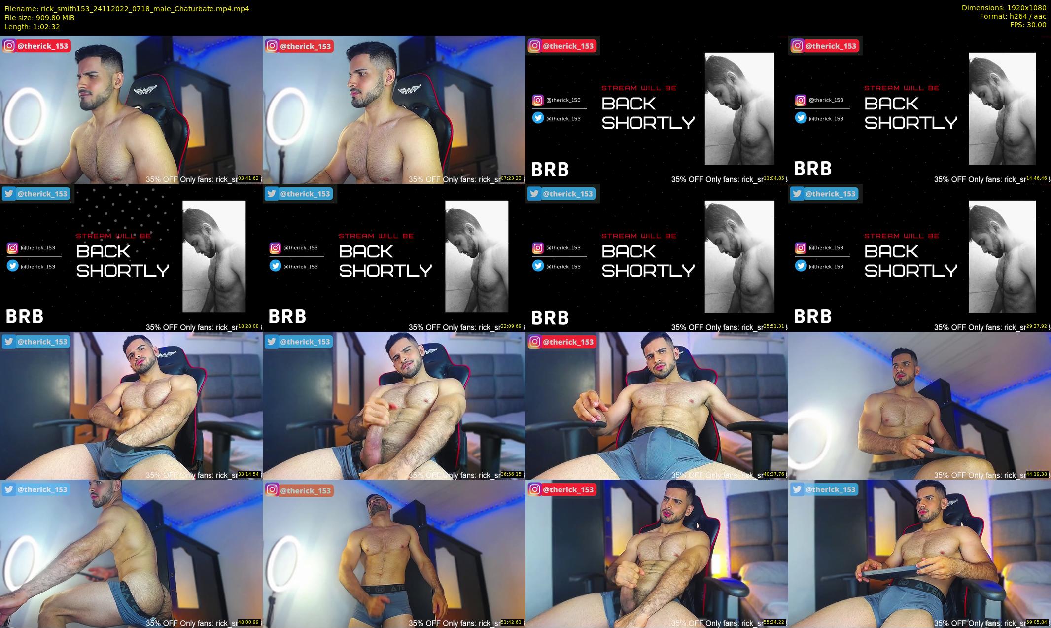 rick_smith153 — 63 minute Chaturbate male cam show recording, 1080p, Nov 24, 2022