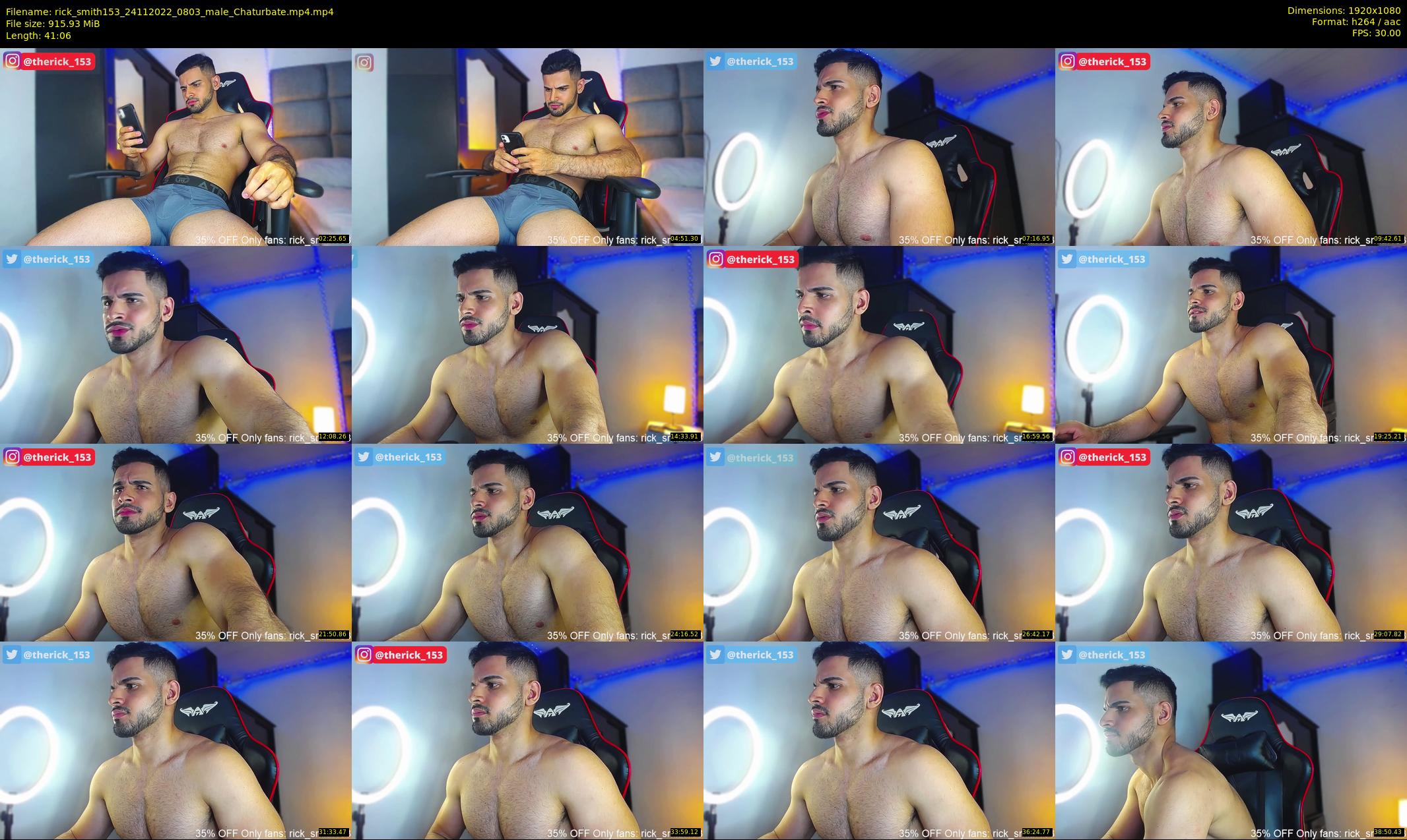 rick_smith153 — 42 minute Chaturbate male cam show recording, 1080p, Nov 24, 2022