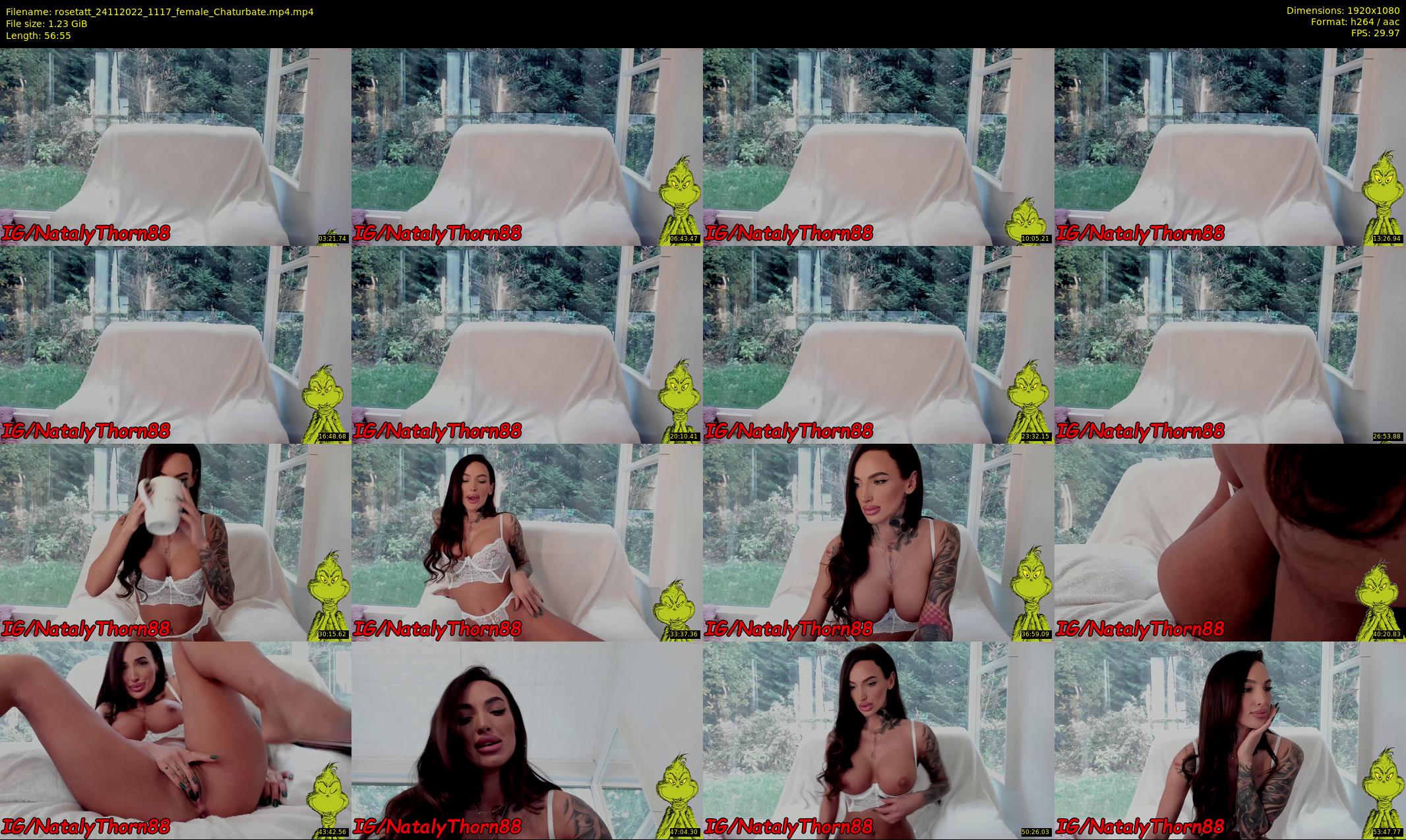 rosetatt — 57 minute Chaturbate female cam show recording, 1080p, Nov 24, 2022