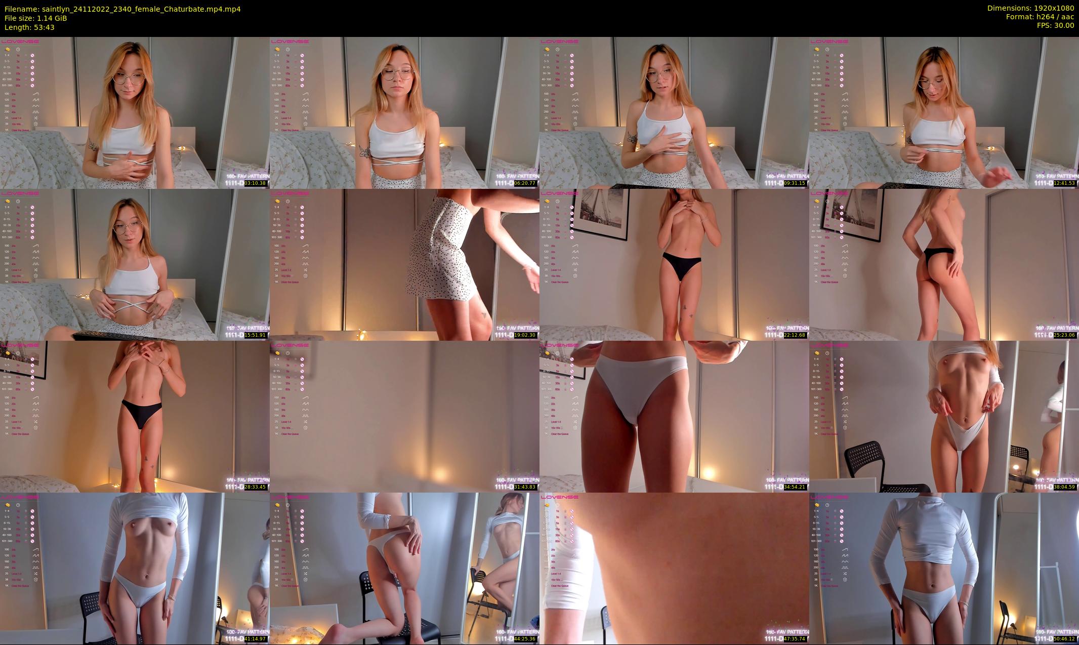 saintlyn — 54 minute Chaturbate female cam show recording, 1080p, Nov 24, 2022