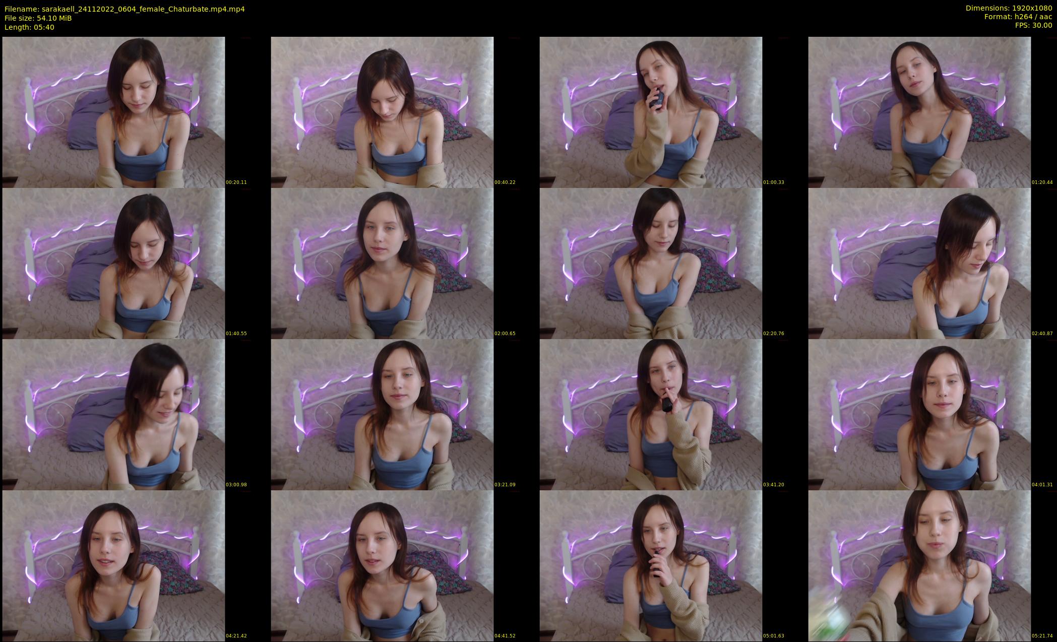 sarakaell — 6 minute Chaturbate female cam show recording, 1080p, Nov 24, 2022
