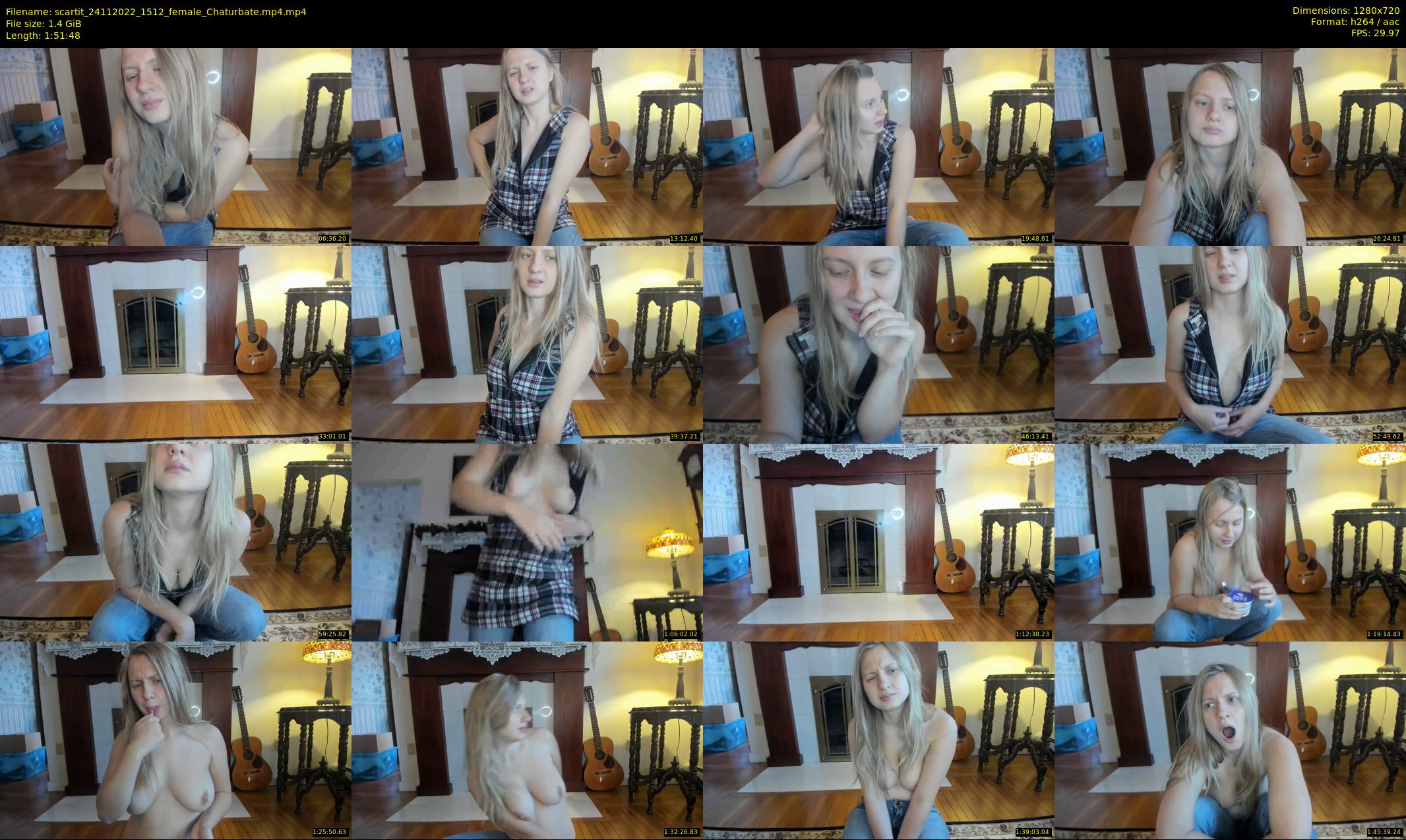 scartit — 112 minute Chaturbate female cam show recording, 720p, Nov 24, 2022