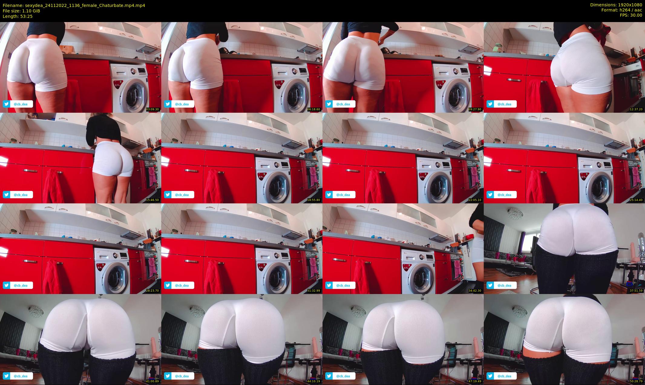 sexydea — 54 minute Chaturbate female cam show recording, 1080p, Nov 24, 2022
