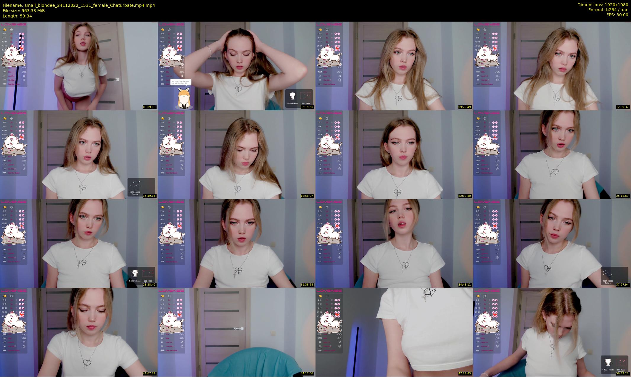 small_blondee — 54 minute Chaturbate female cam show recording, 1080p, Nov 24, 2022