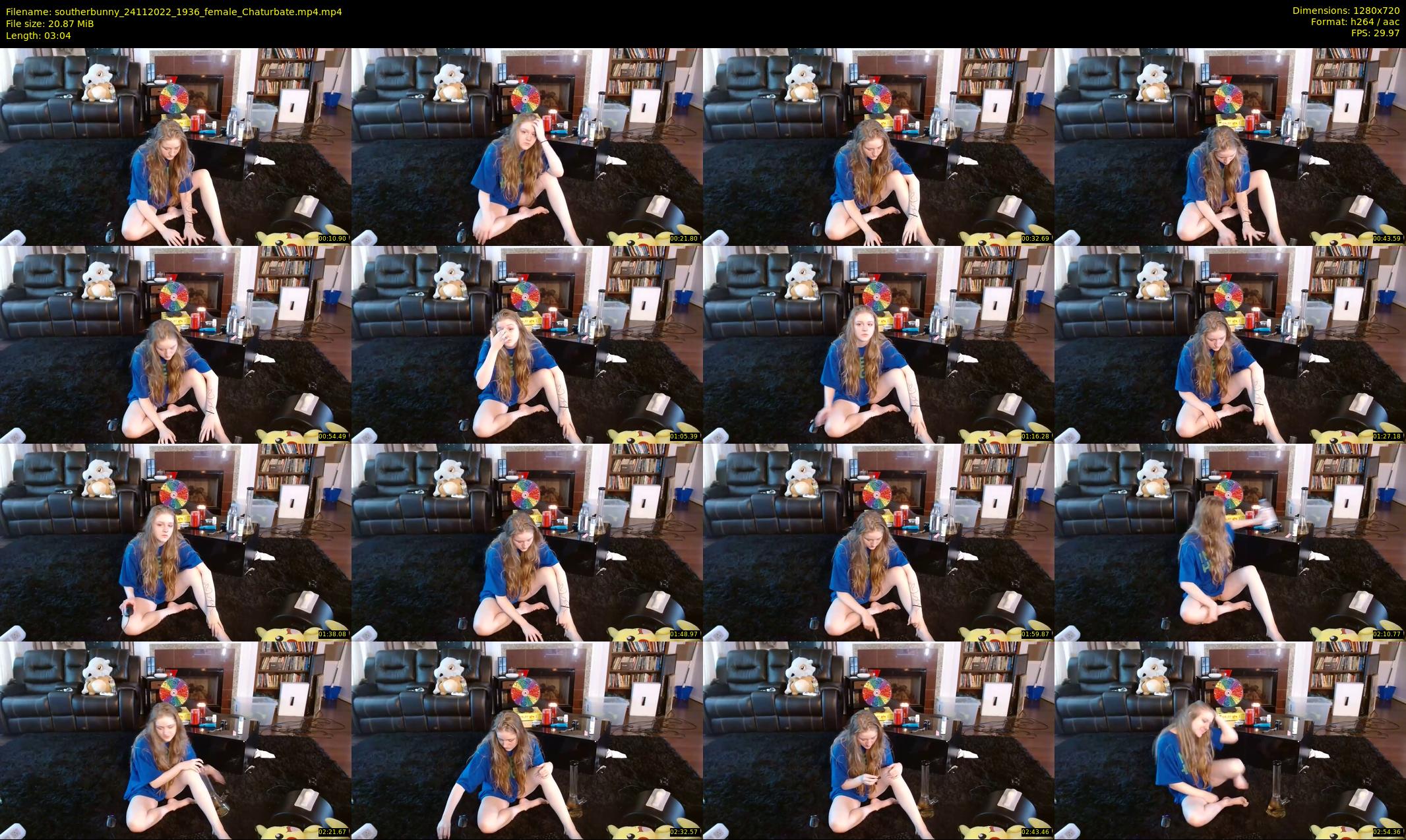 southerbunny — 4 minute Chaturbate female cam show recording, 720p, Nov 24, 2022