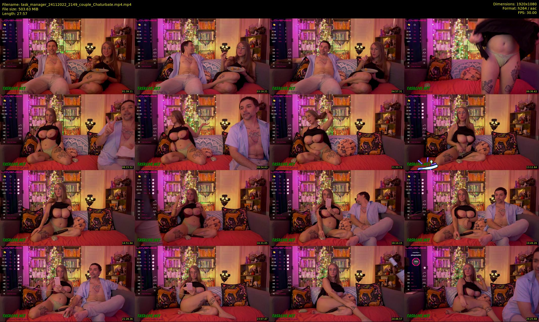task_manager — 28 minute Chaturbate couple cam show recording, 1080p, Nov 24, 2022