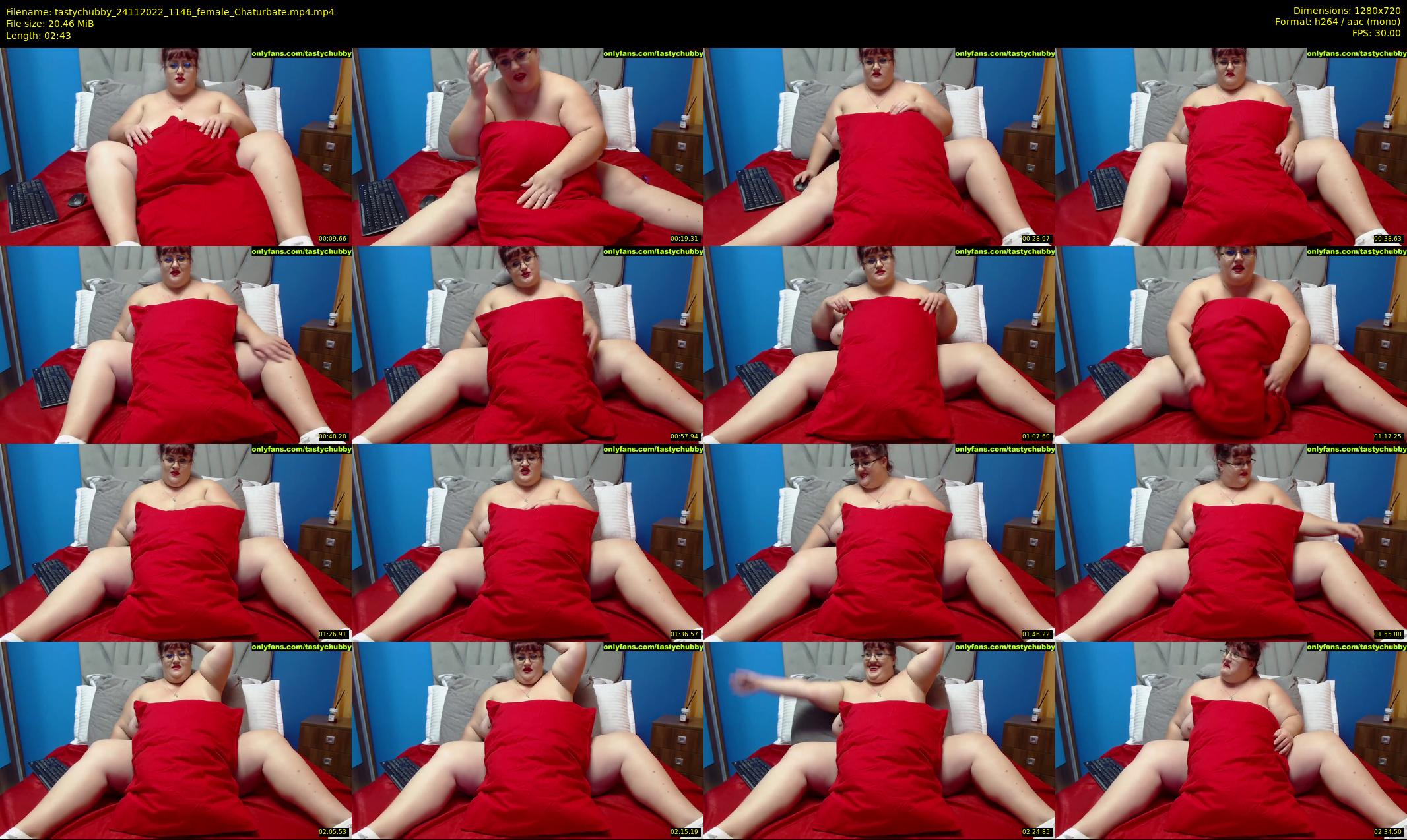 tastychubby — 3 minute Chaturbate female cam show recording, 720p, Nov 24, 2022