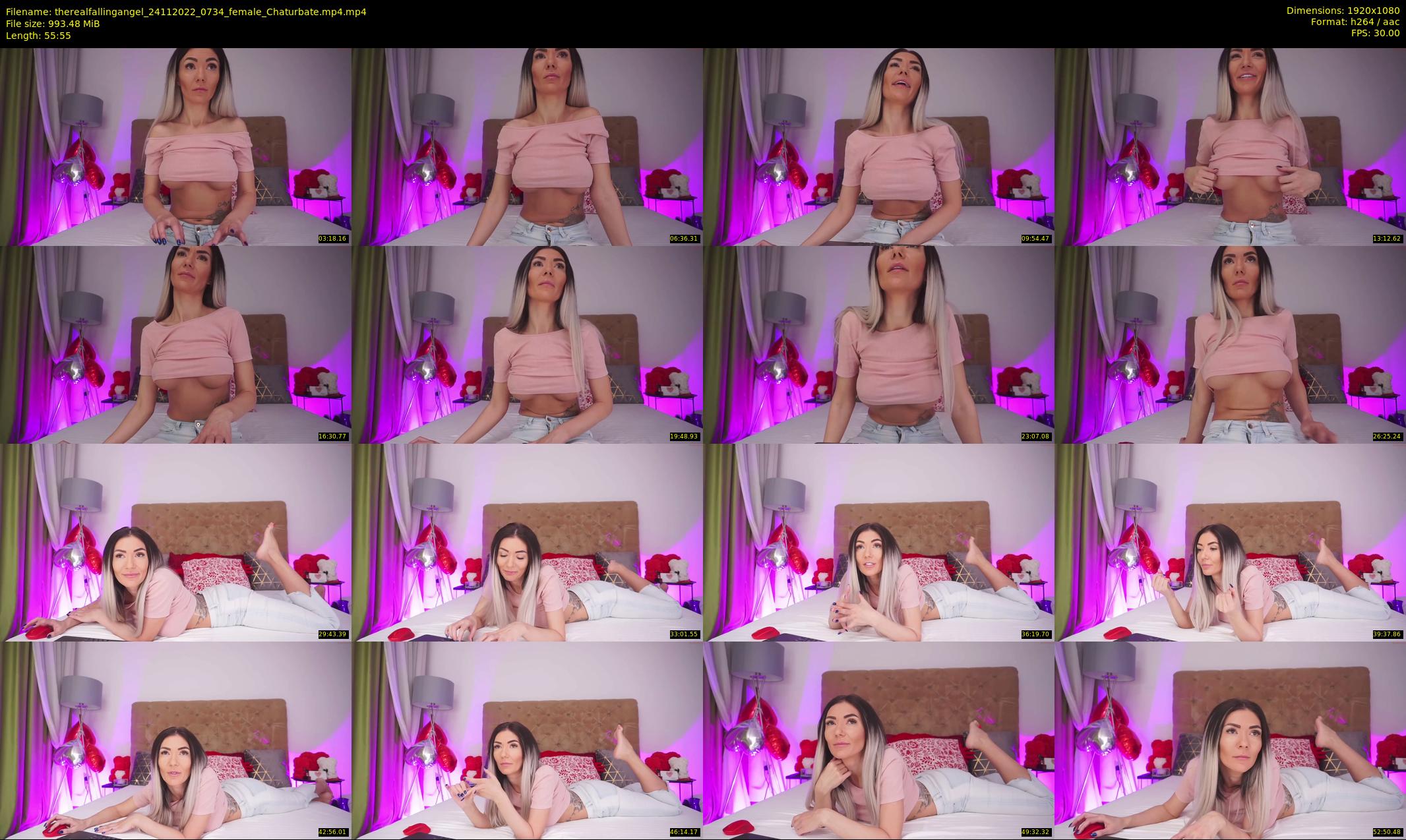 therealfallingangel — 56 minute Chaturbate female cam show recording, 1080p, Nov 24, 2022