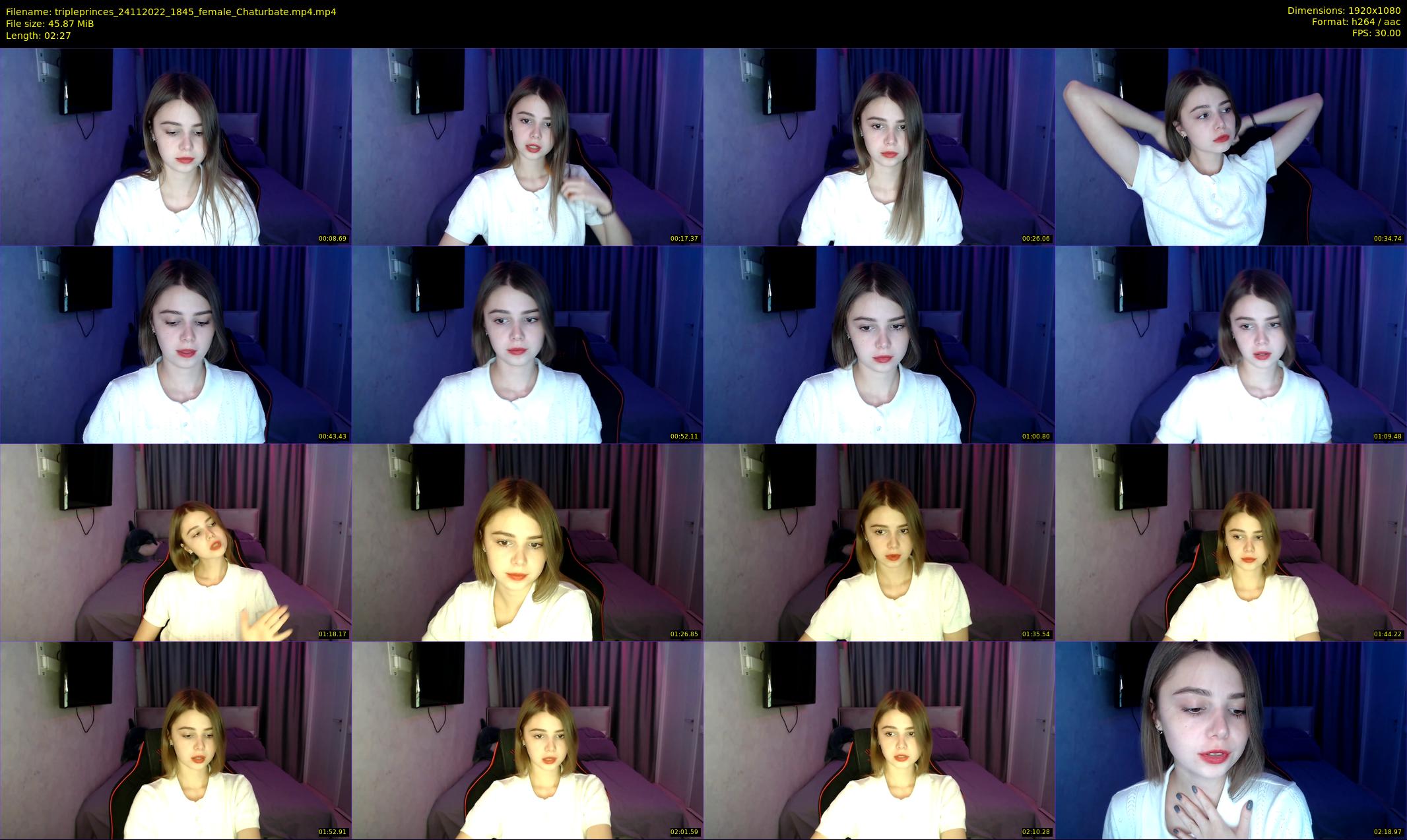 tripleprinces — 3 minute Chaturbate female cam show recording, 1080p, Nov 24, 2022