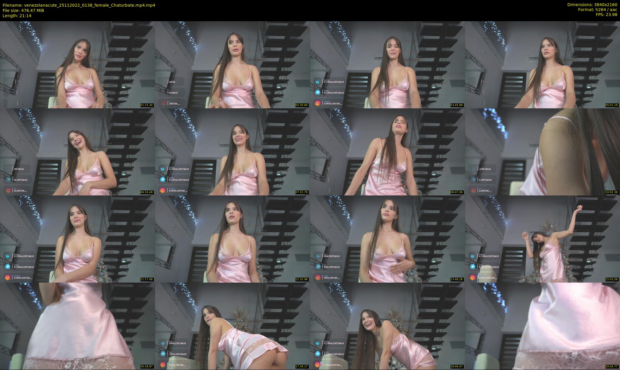 venezolanacute — 22 minute Chaturbate female cam show recording, 4K, Nov 25, 2022