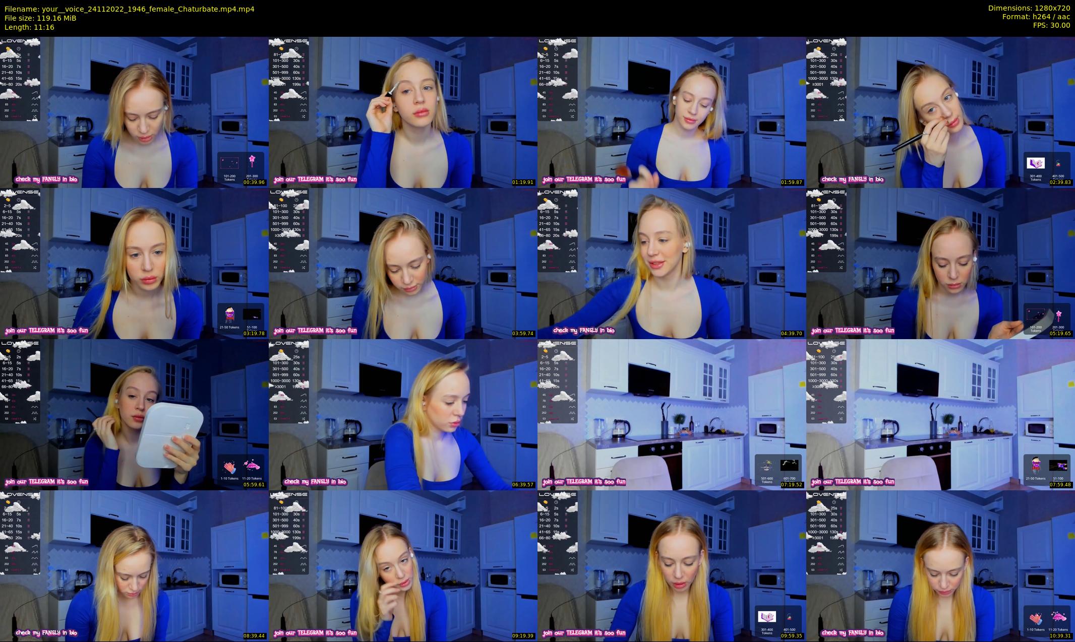 your__voice — 12 minute Chaturbate female cam show recording, 720p, Nov 24, 2022