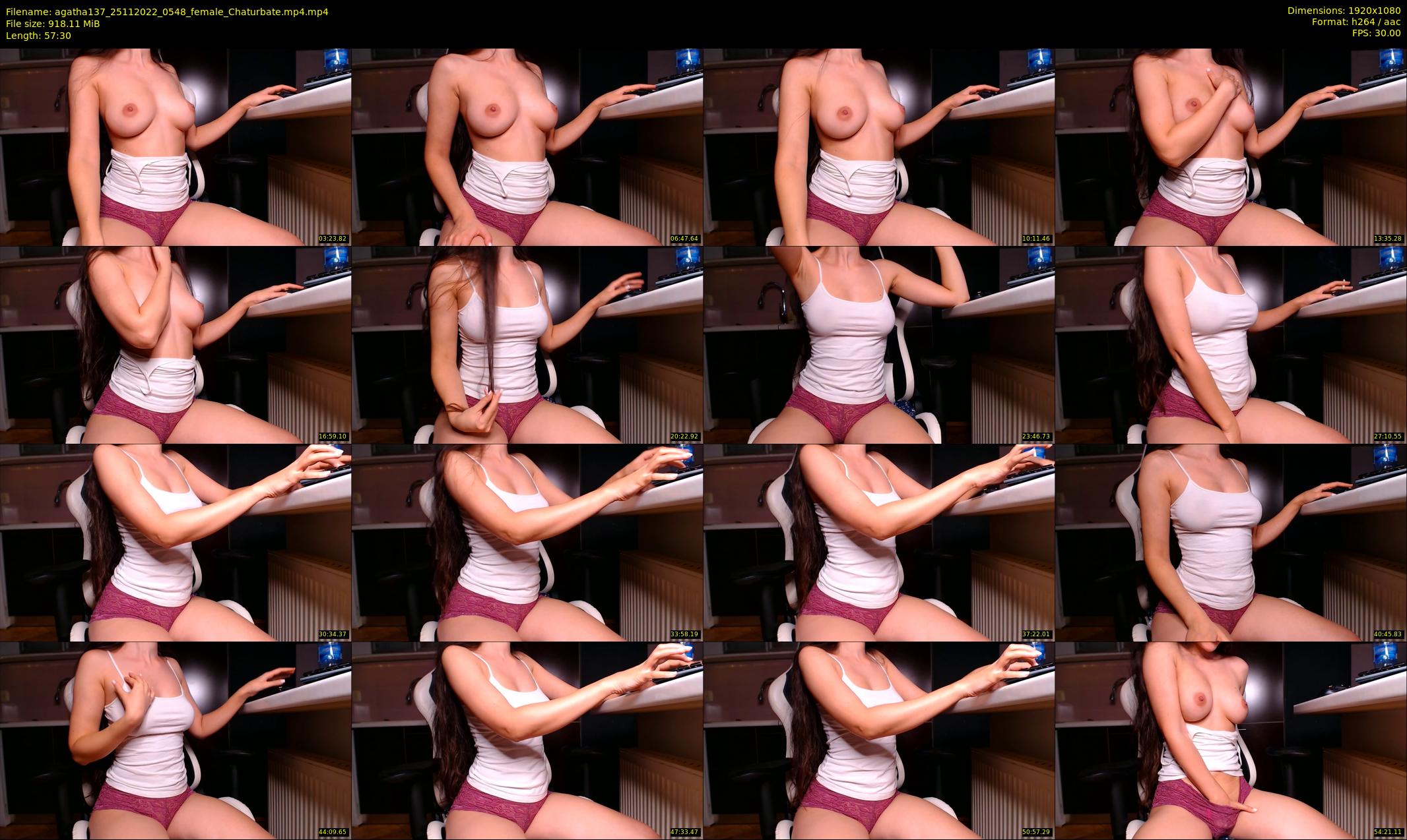 agatha137 — 58 minute Chaturbate female cam show recording, 1080p, Nov 25, 2022
