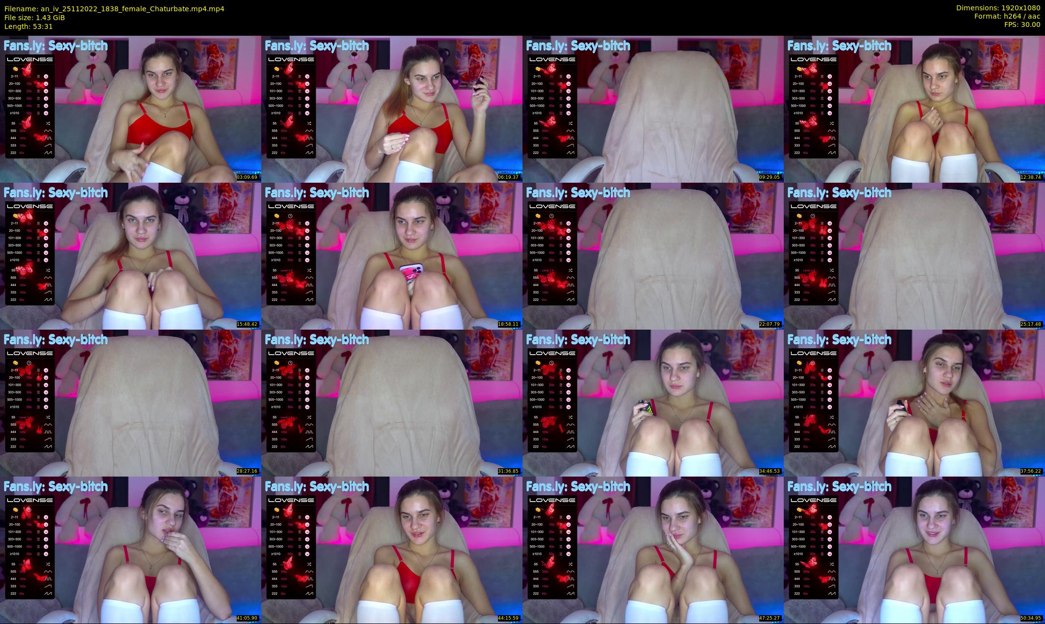 an_iv — 54 minute Chaturbate female cam show recording, 1080p, Nov 25, 2022