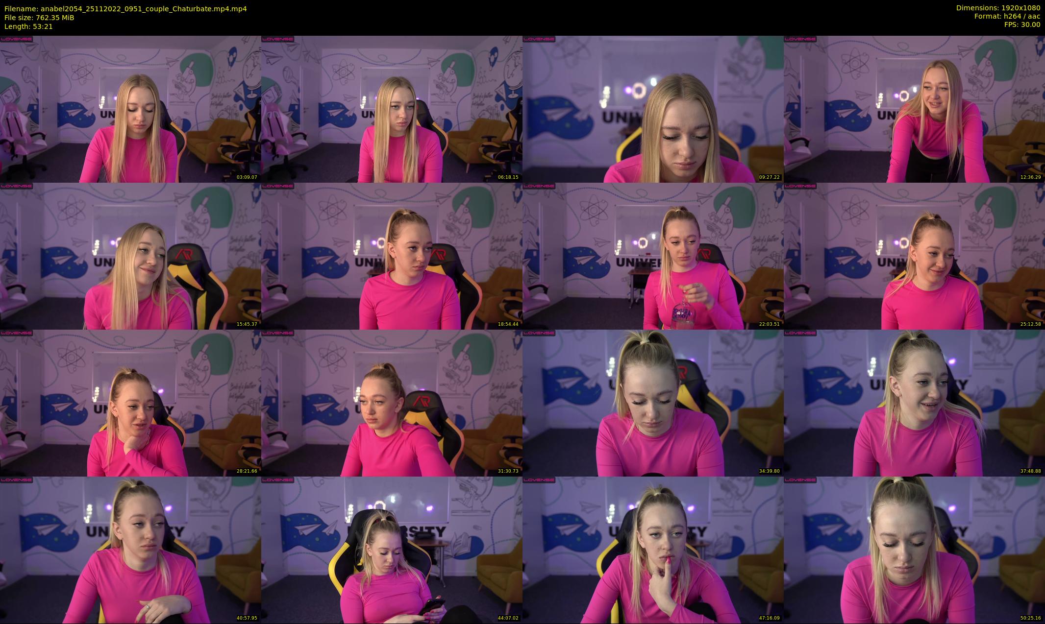 anabel2054 — 54 minute Chaturbate female cam show recording, 1080p, Nov 25, 2022