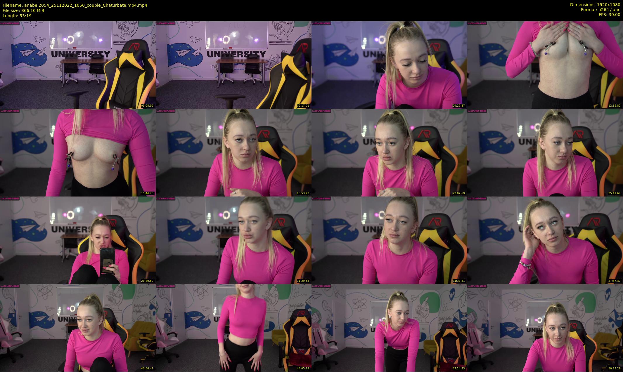 anabel2054 — 54 minute Chaturbate female cam show recording, 1080p, Nov 25, 2022