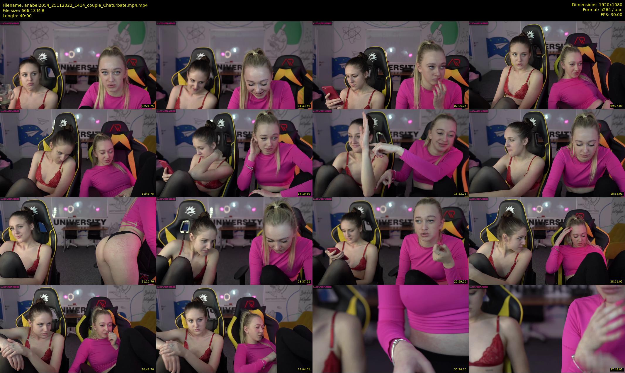 anabel2054 — 40 minute Chaturbate female cam show recording, 1080p, Nov 25, 2022