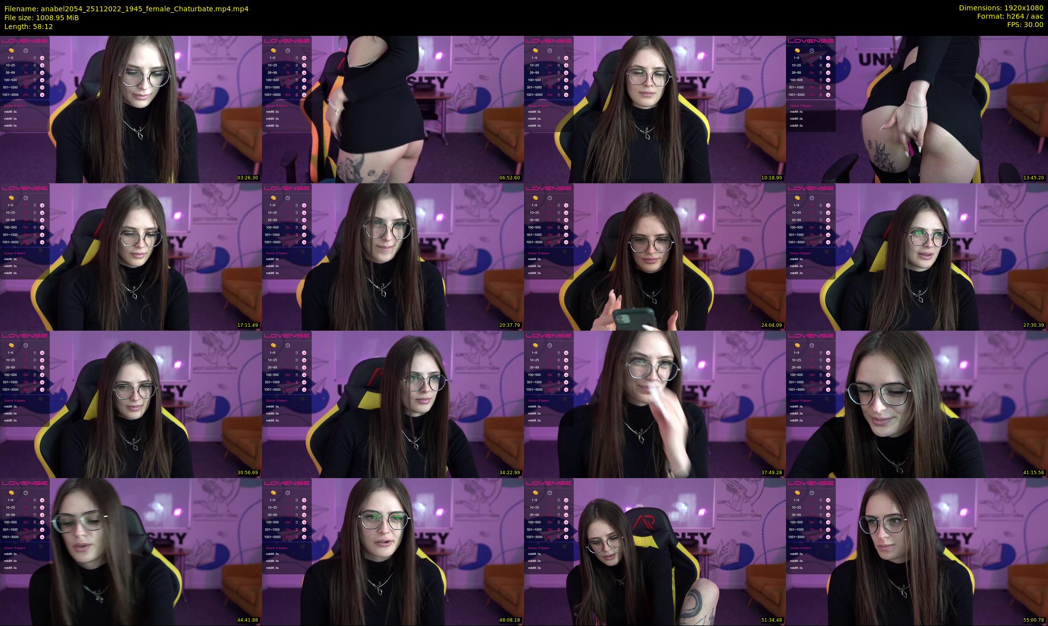 anabel2054 — 59 minute Chaturbate female cam show recording, 1080p, Nov 25, 2022