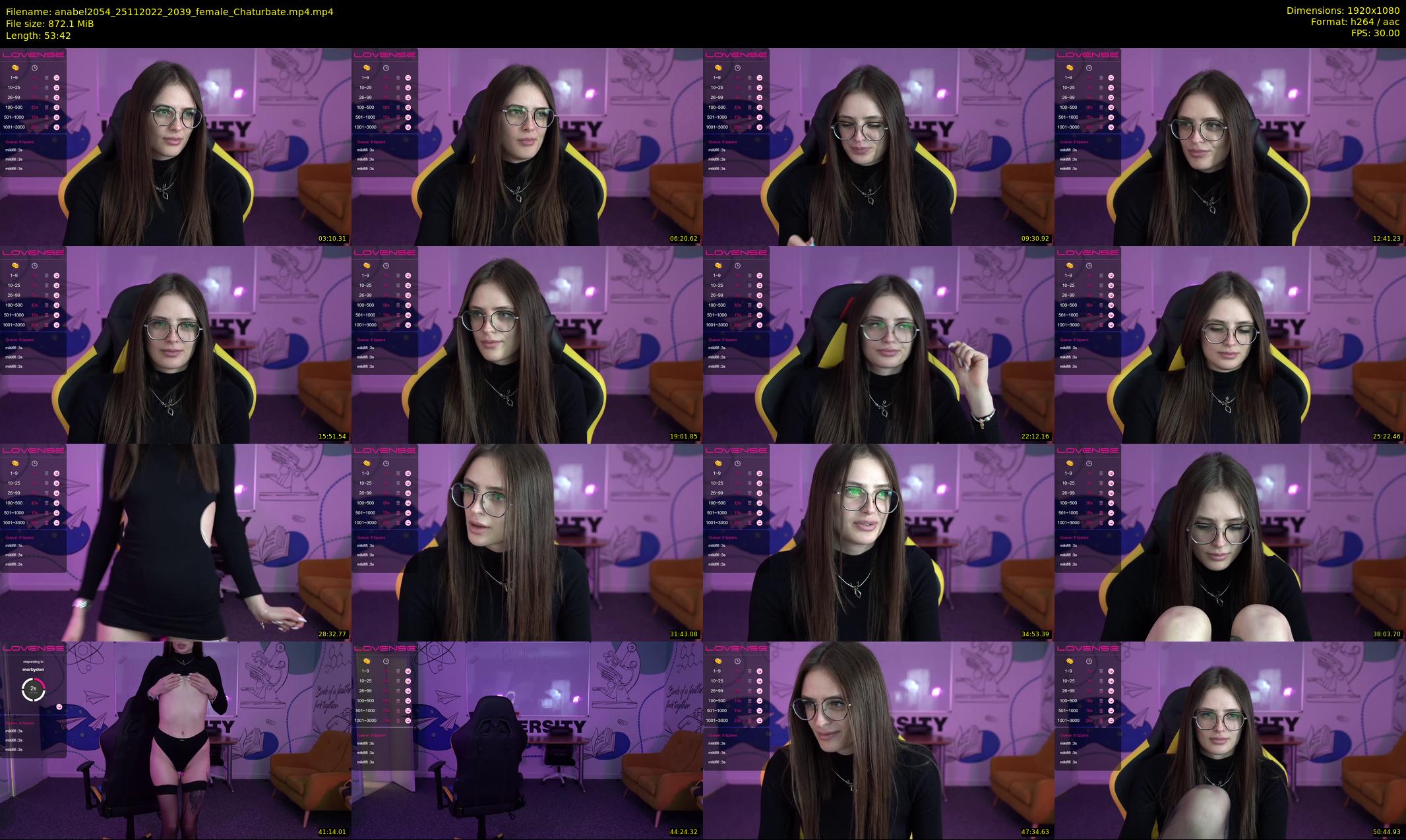 anabel2054 — 54 minute Chaturbate female cam show recording, 1080p, Nov 25, 2022