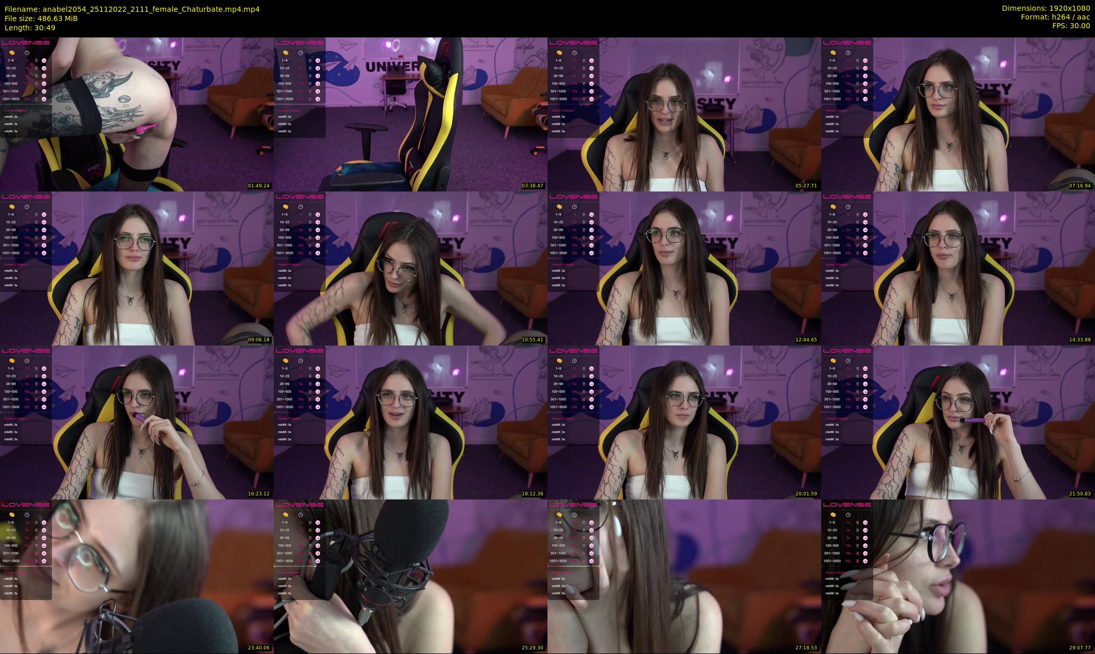 anabel2054 — 31 minute Chaturbate female cam show recording, 1080p, Nov 25, 2022