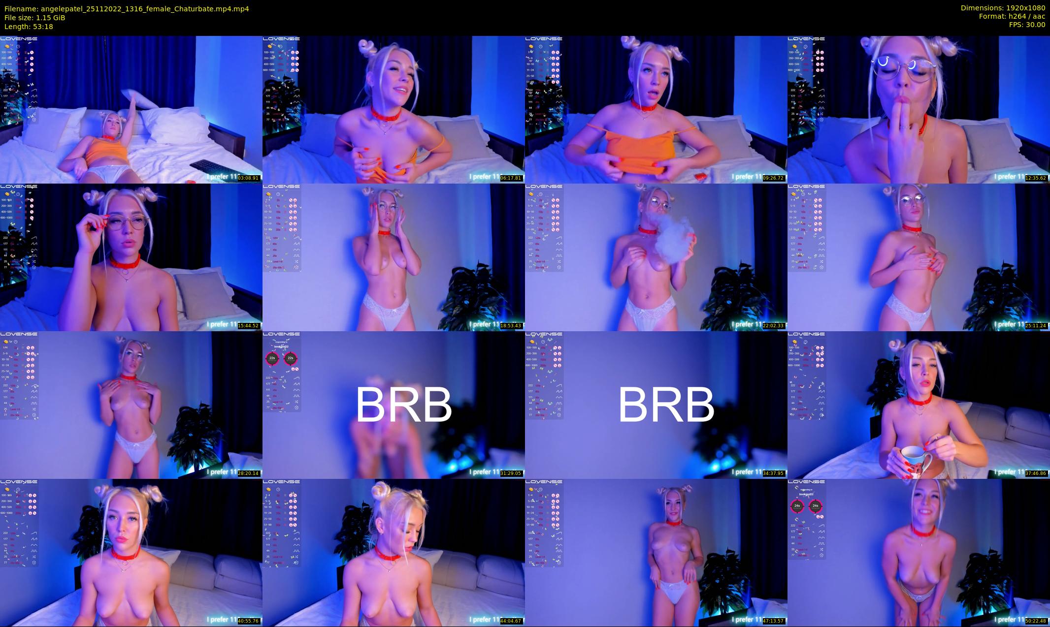 angelepatel — 54 minute Chaturbate female cam show recording, 1080p, Nov 25, 2022
