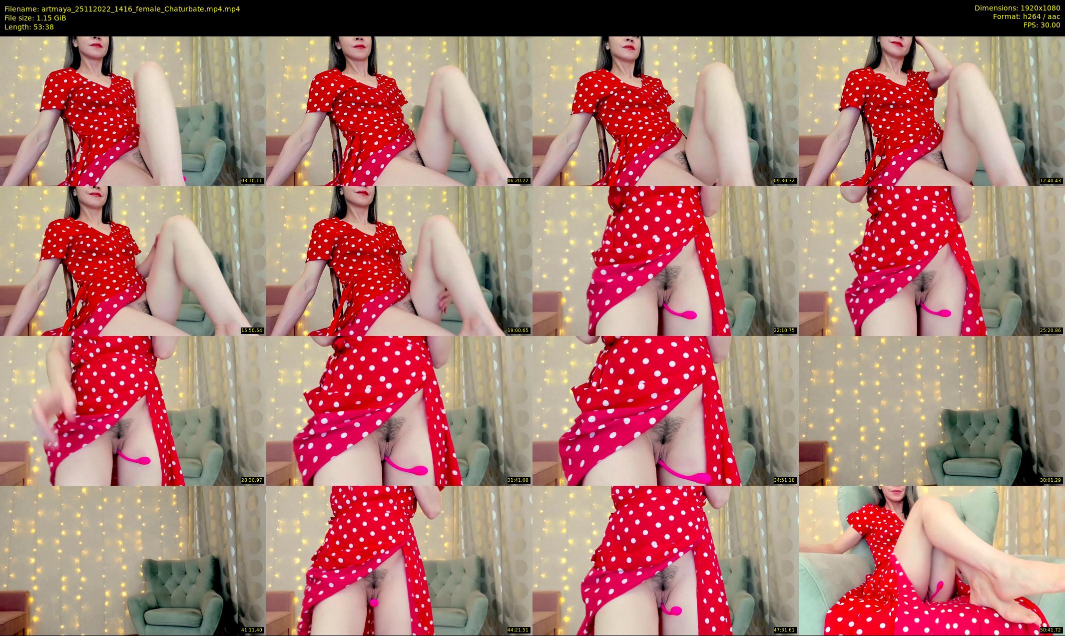 artmaya — 54 minute Chaturbate female cam show recording, 1080p, Nov 25, 2022