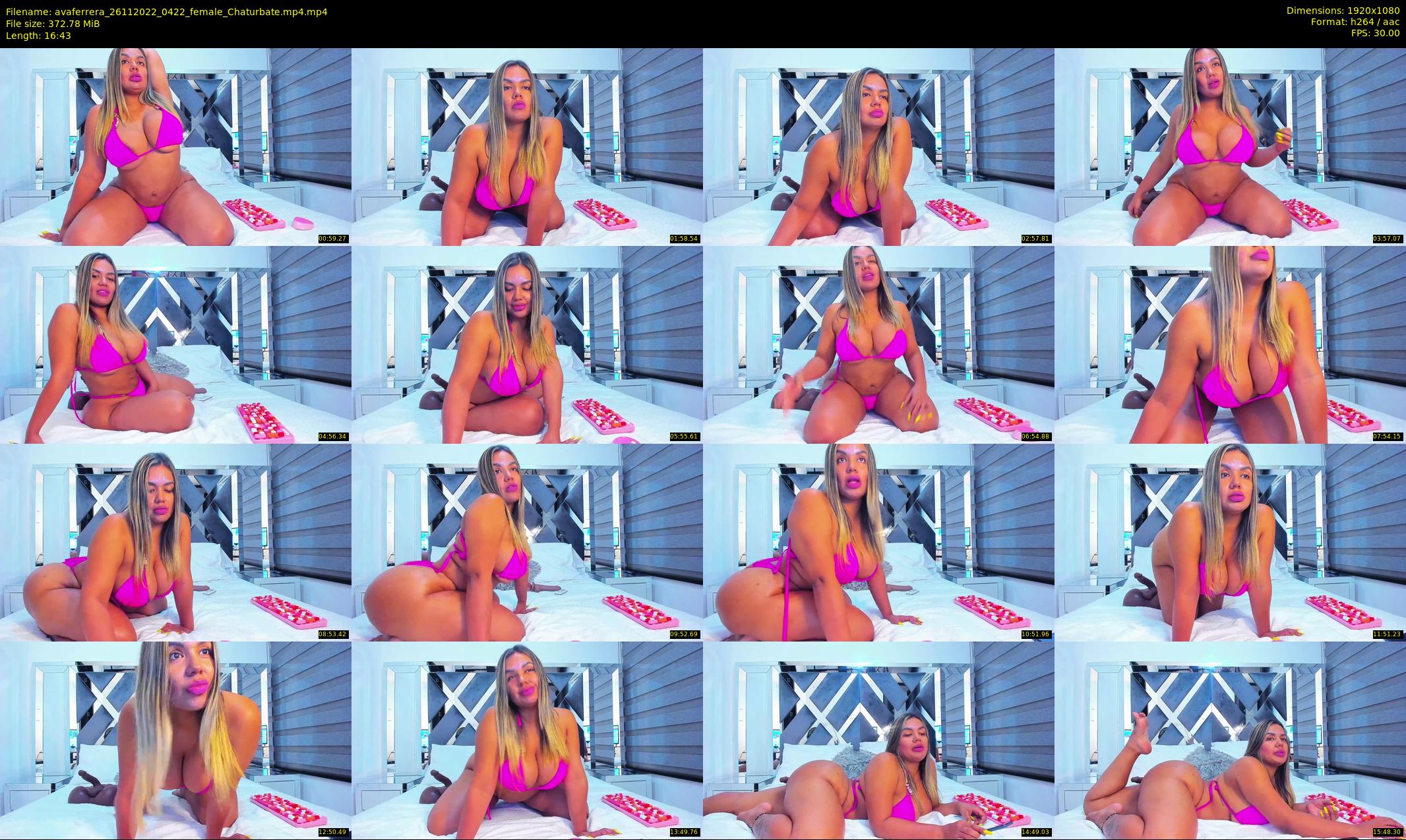 avaferrera — 17 minute Chaturbate female cam show recording, 1080p, Nov 26, 2022