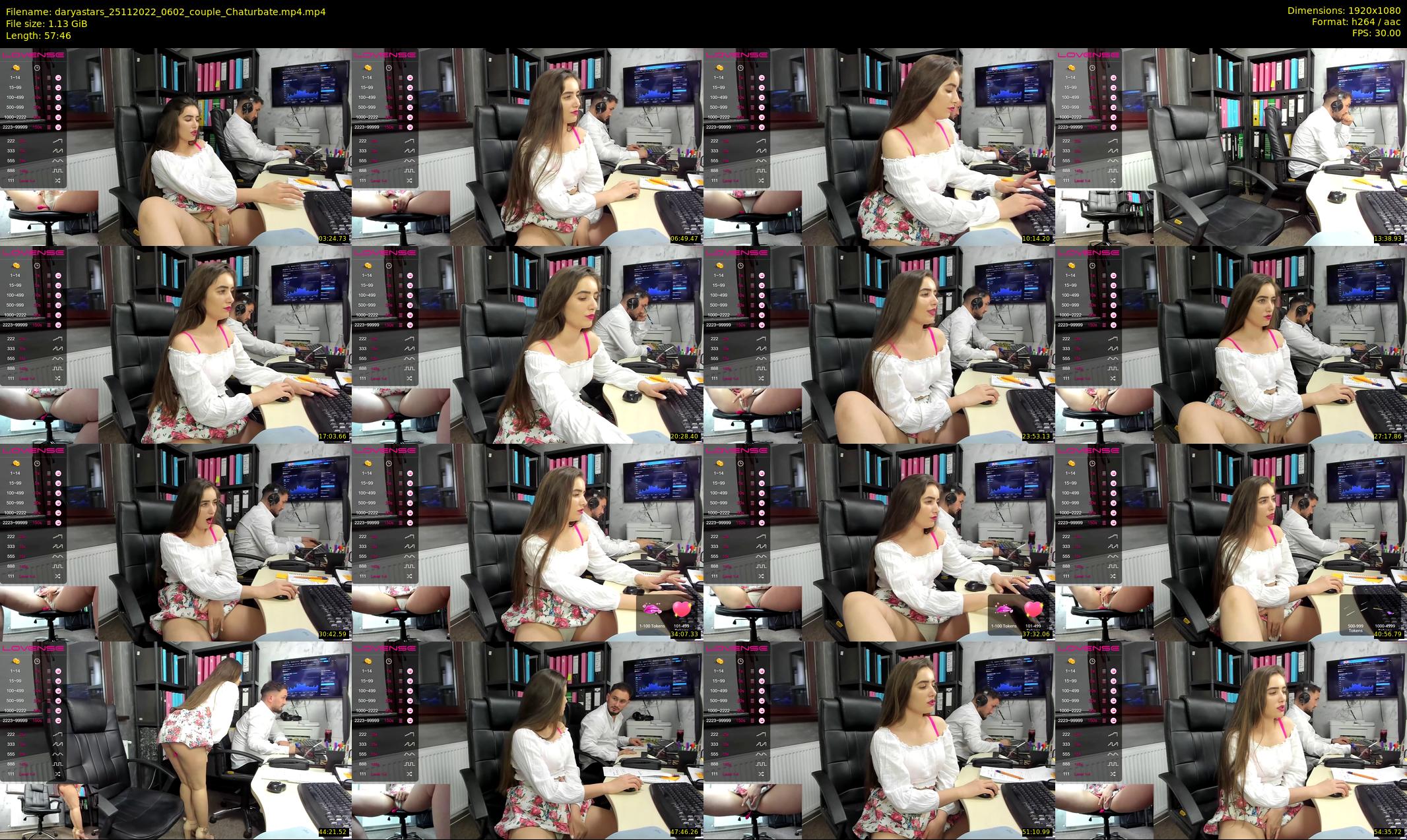 daryastars — 58 minute Chaturbate couple cam show recording, 1080p, Nov 25, 2022