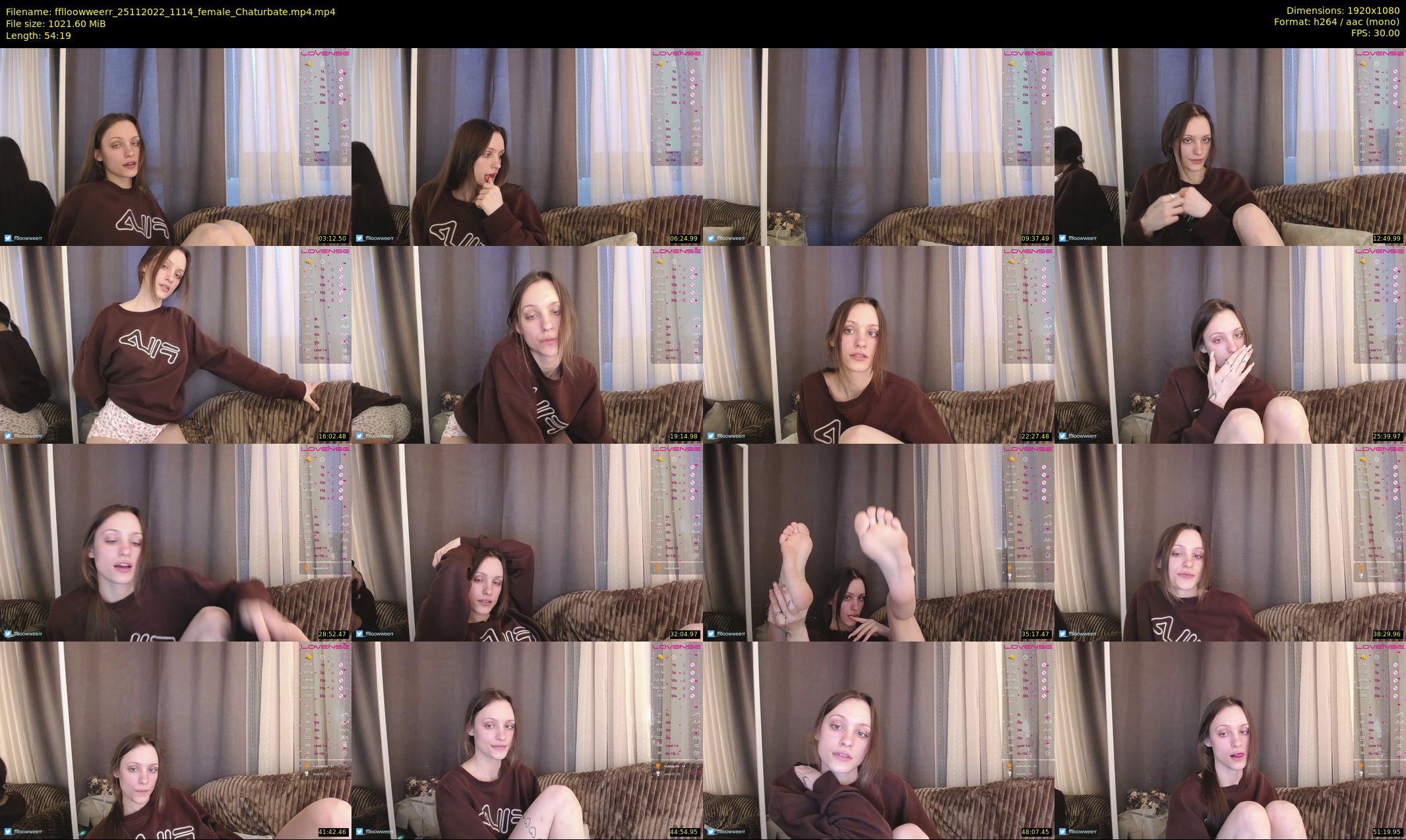 fflloowweerr — 55 minute Chaturbate couple cam show recording, 1080p, Nov 25, 2022