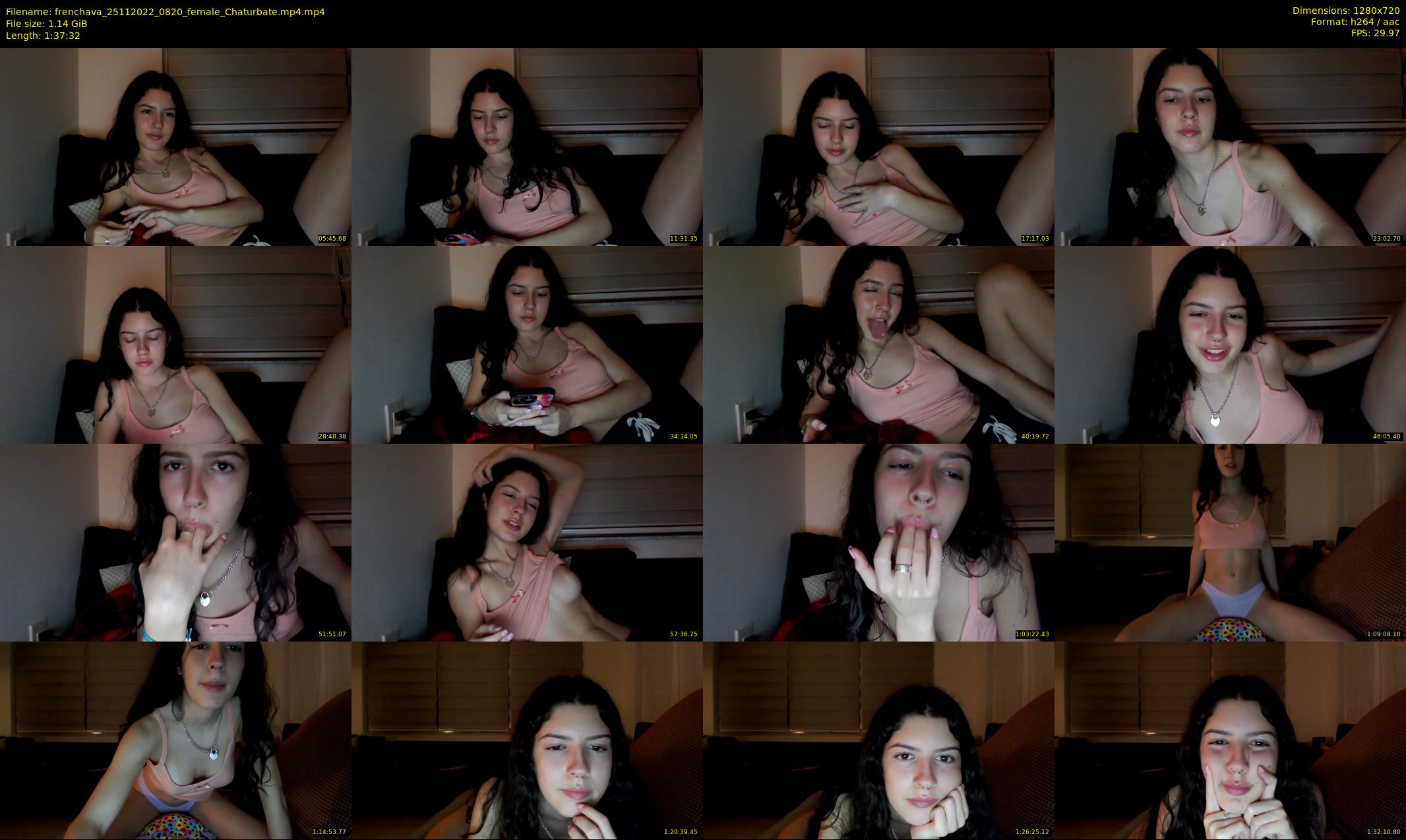 frenchava — 98 minute Chaturbate female cam show recording, 720p, Nov 25, 2022
