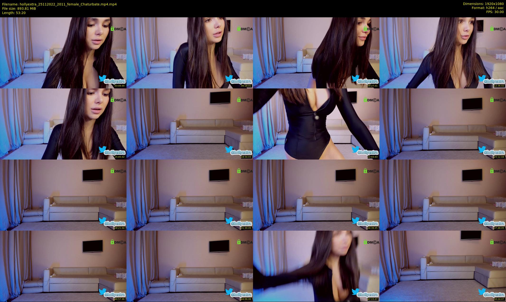 hollyextra — 54 minute Chaturbate female cam show recording, 1080p, Nov 25, 2022