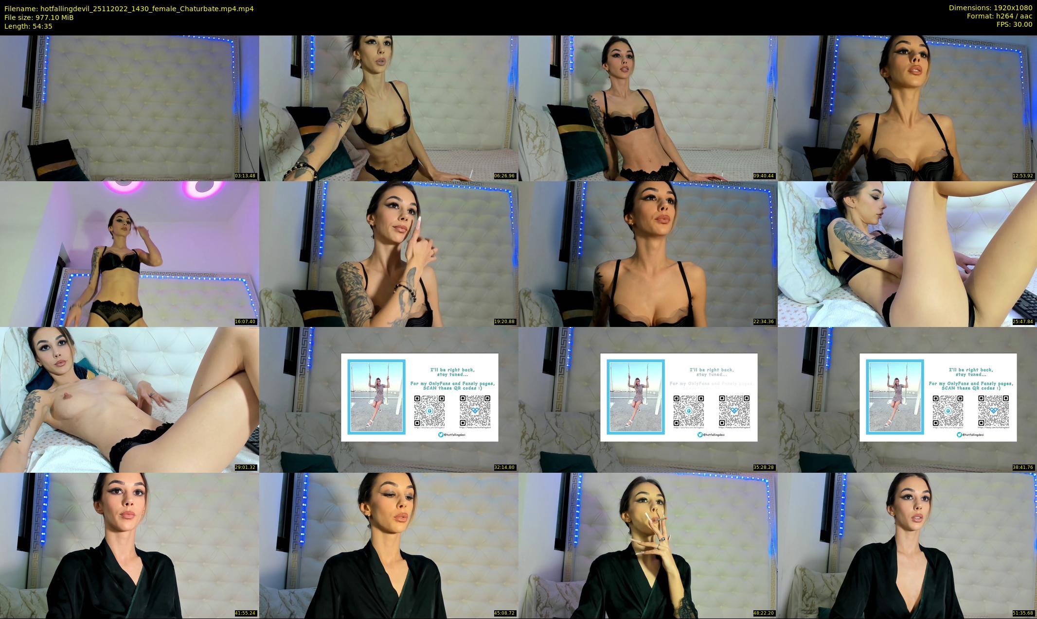 hotfallingdevil — 55 minute Chaturbate female cam show recording, 1080p, Nov 25, 2022