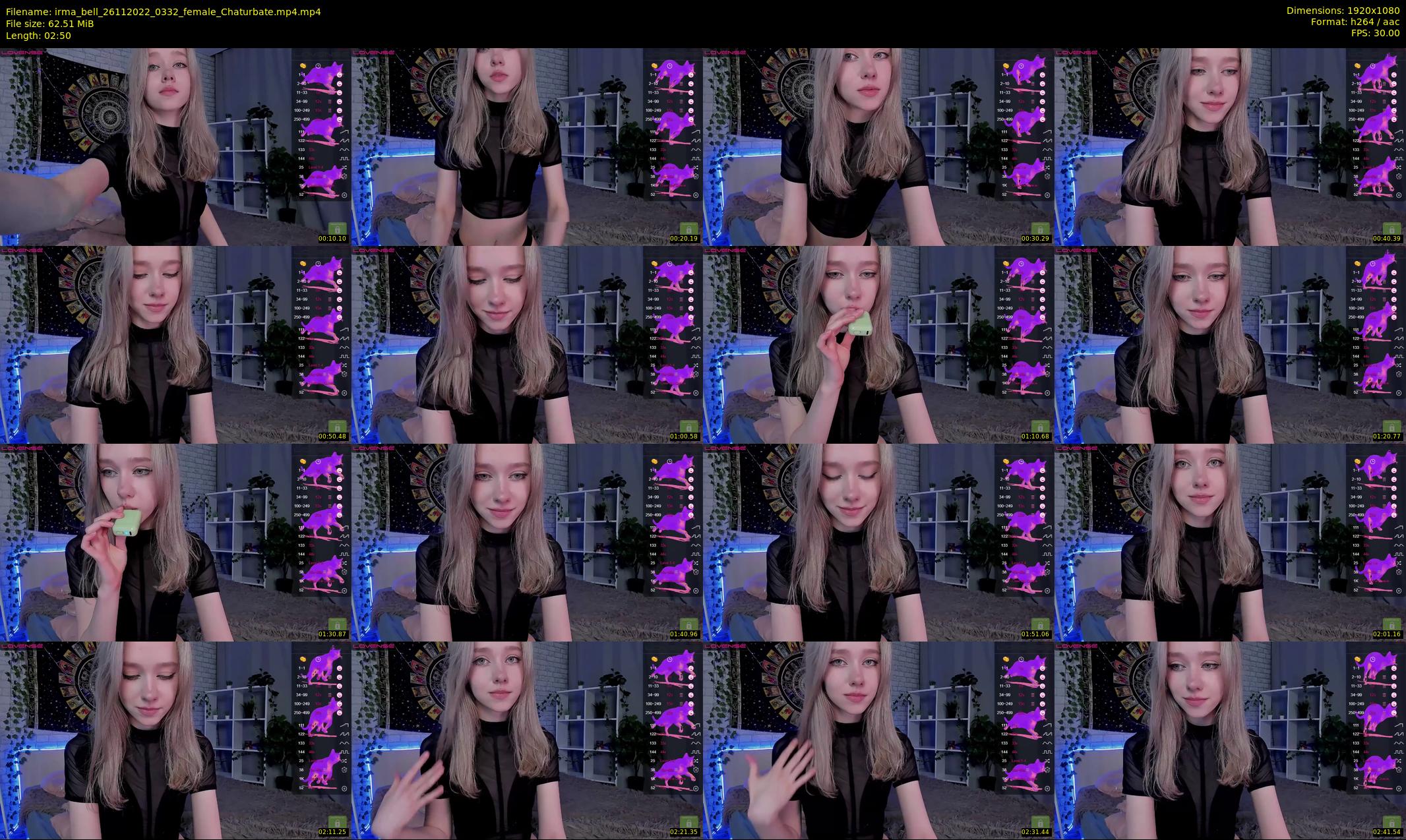 irma_bell — 3 minute Chaturbate female cam show recording, 1080p, Nov 26, 2022