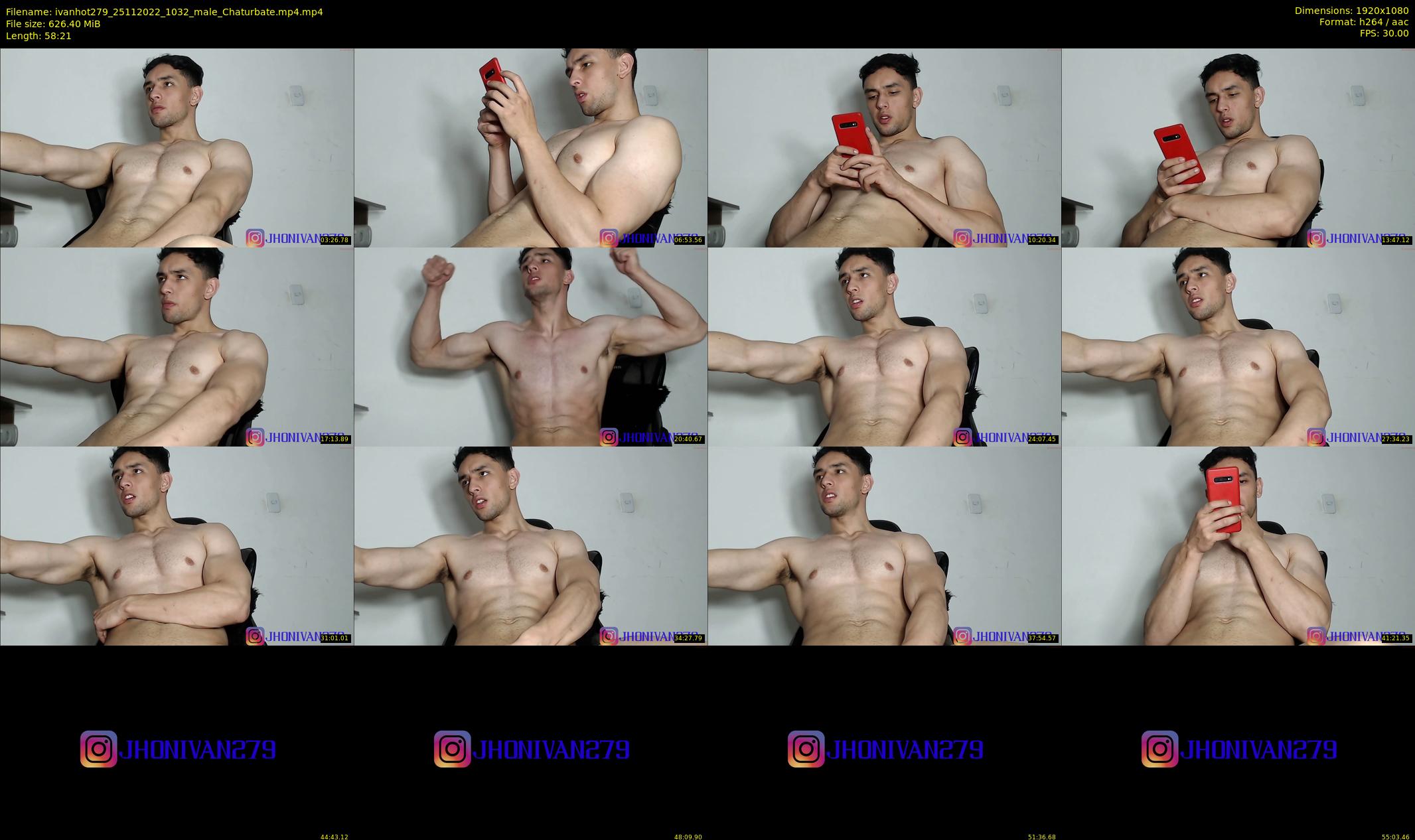ivanhot279 — 59 minute Chaturbate male cam show recording, 1080p, Nov 25, 2022