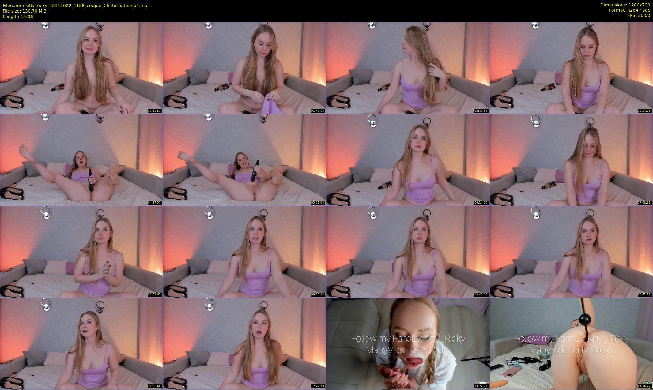 kitty_ricky — 16 minute Chaturbate couple cam show recording, 720p, Nov 25, 2022
