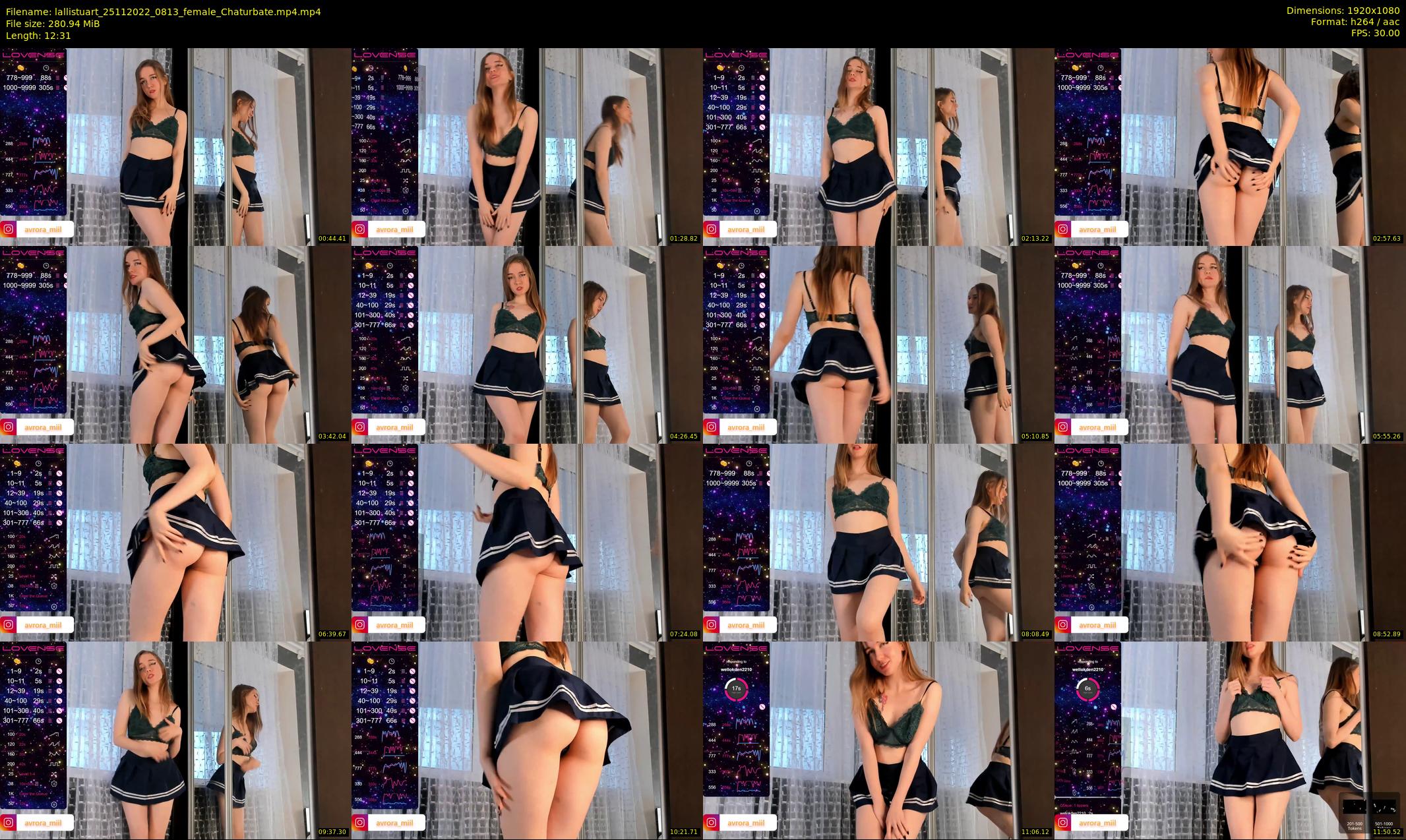 lallistuart — 13 minute Chaturbate female cam show recording, 1080p, Nov 25, 2022