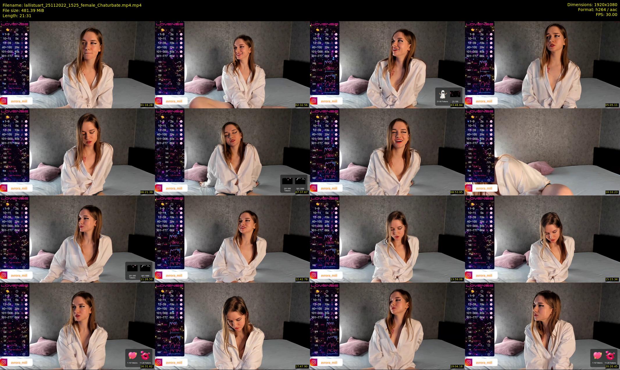 lallistuart — 22 minute Chaturbate female cam show recording, 1080p, Nov 25, 2022