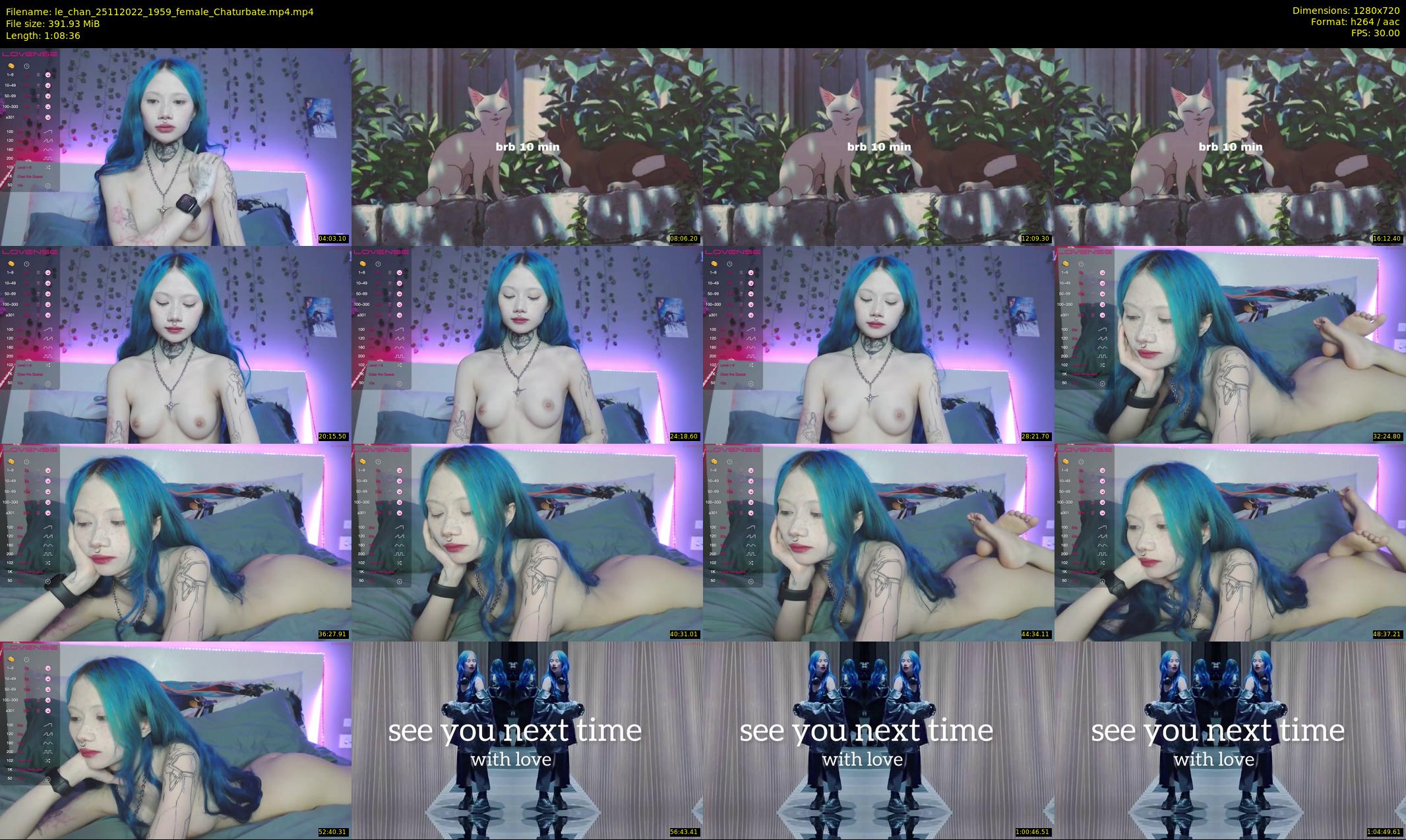 le_chan — 69 minute Chaturbate female cam show recording, 720p, Nov 25, 2022