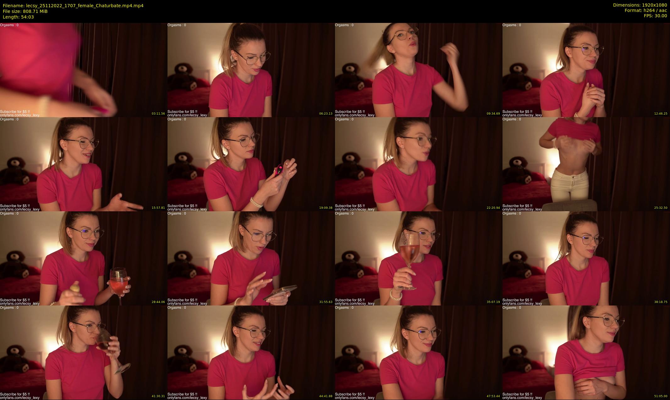 lecsy — 55 minute Chaturbate female cam show recording, 1080p, Nov 25, 2022