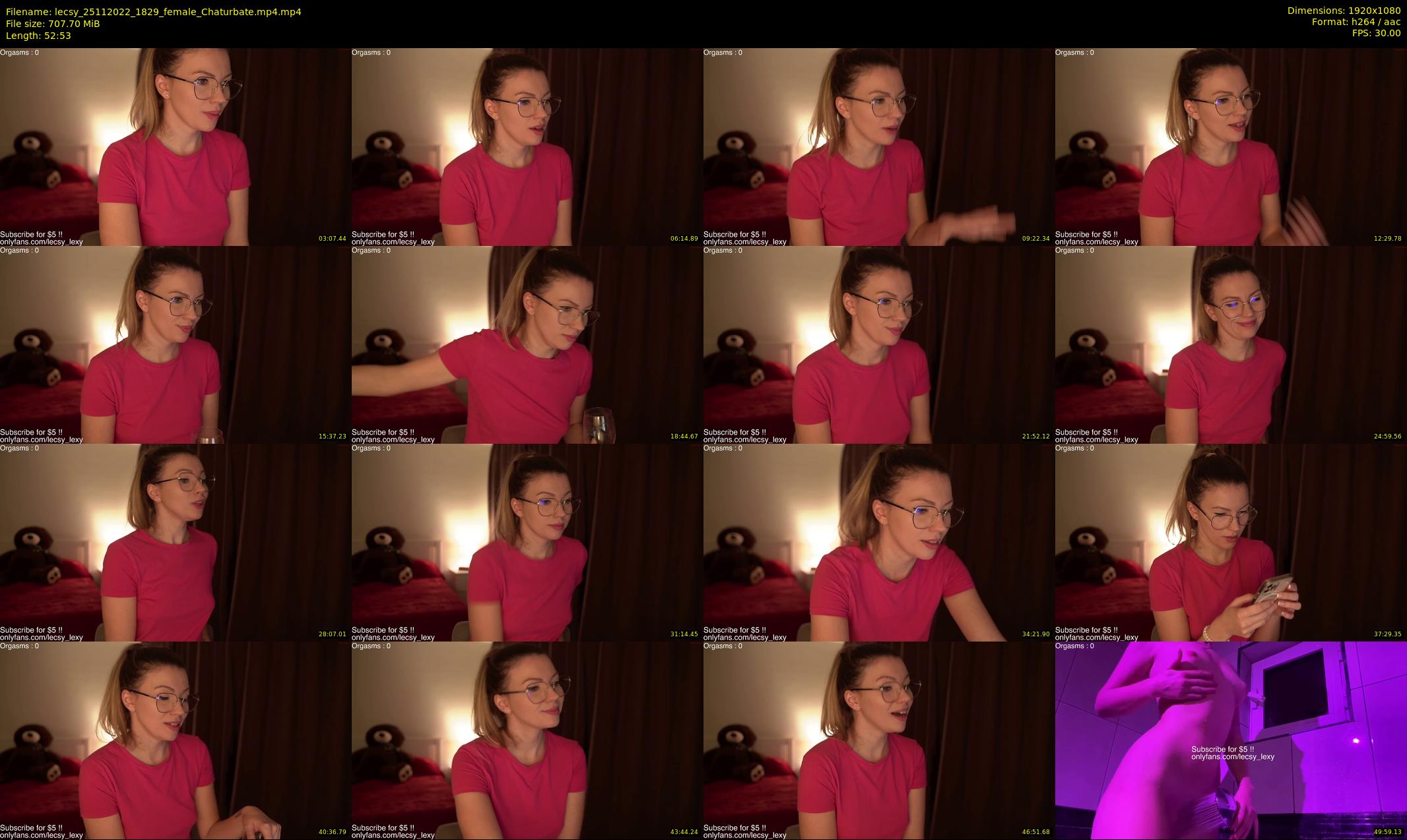 lecsy — 53 minute Chaturbate female cam show recording, 1080p, Nov 25, 2022