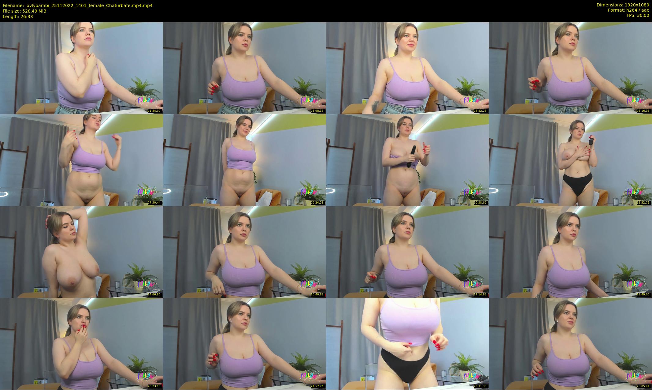 lovlybambi — 27 minute Chaturbate female cam show recording, 1080p, Nov 25, 2022