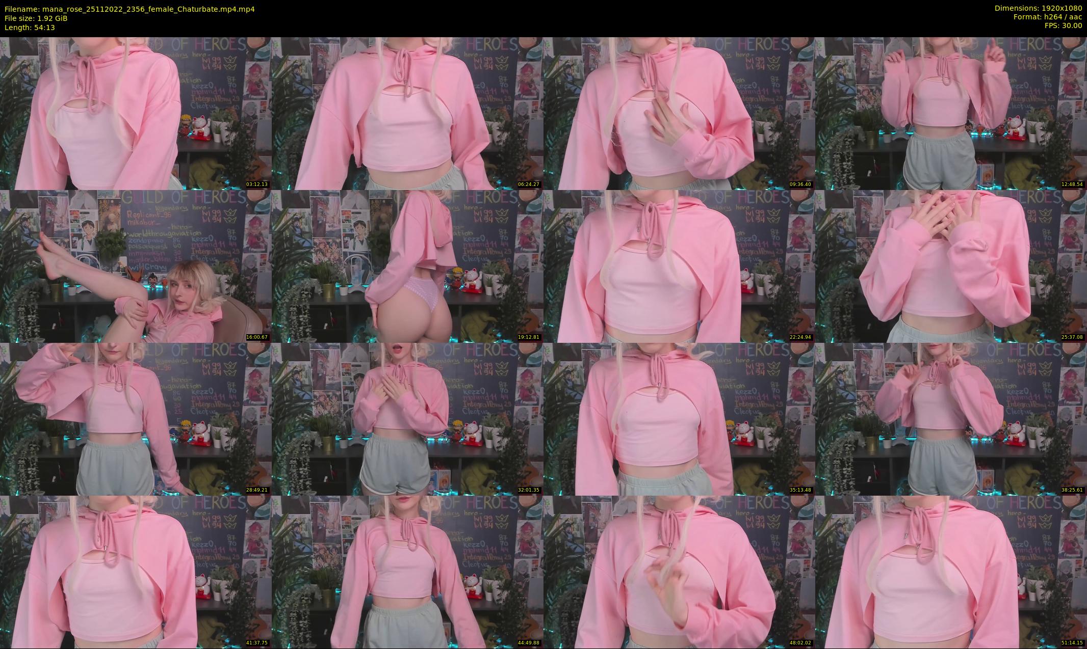 mana_rose — 55 minute Chaturbate female cam show recording, 1080p, Nov 25, 2022